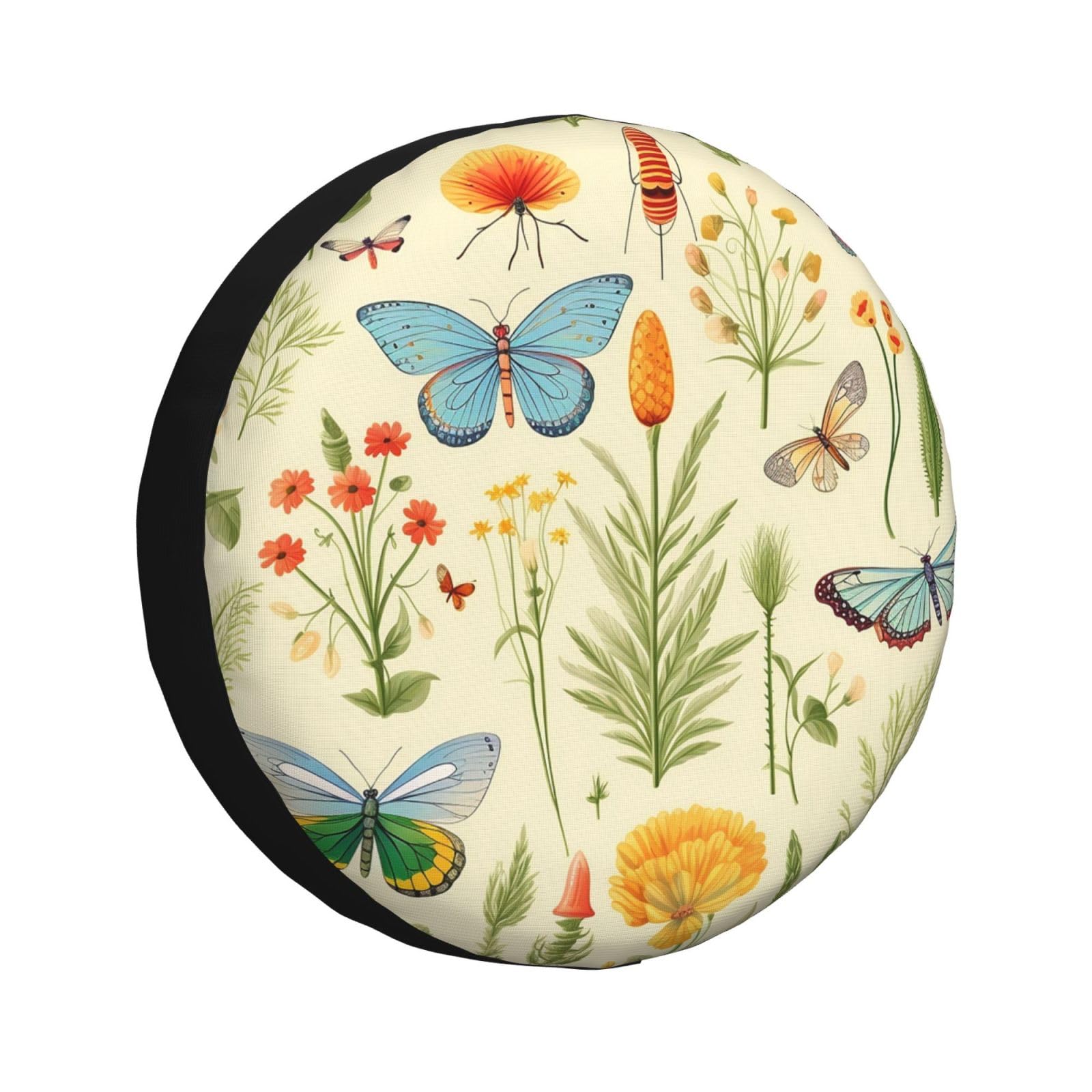 Reserveradabdeckung Schmetterling Blume Blätter Tier Ersatzrad Abdeckung Universal Radschutzhülle Premium Qualität Reifenabdeckungen Für Truck SUV Wohnmobil XL Reserveradabdeckung Schmetterling Blume Blätter Tier Ersatzrad Abdeckung Universal Radschutzhülle Premium Qualität Reifenabdeckungen Für Truck SUV Wohnmobil XL von Generic