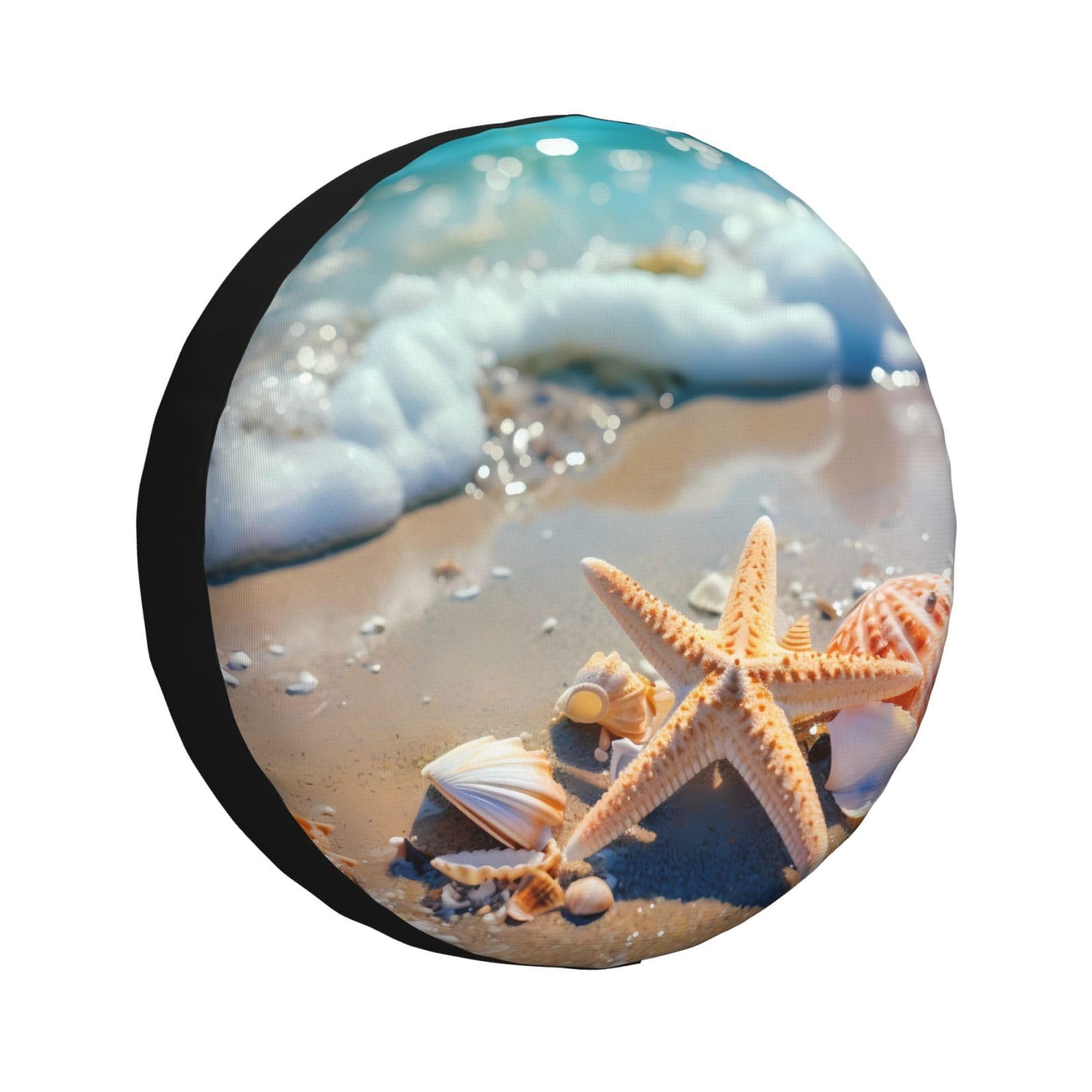 Reserveradabdeckung Sommer Strand Seestern Muschel Ersatzrad Abdeckung Wasserdicht Radschutzhülle Uv Schutz Reifenabdeckungen Für Auto Wohnmobil SUV M Reserveradabdeckung Sommer Strand Seestern Muschel Ersatzrad Abdeckung Wasserdicht Radschutzhülle Uv Schutz Reifenabdeckungen Für Auto Wohnmobil SUV M von Generic