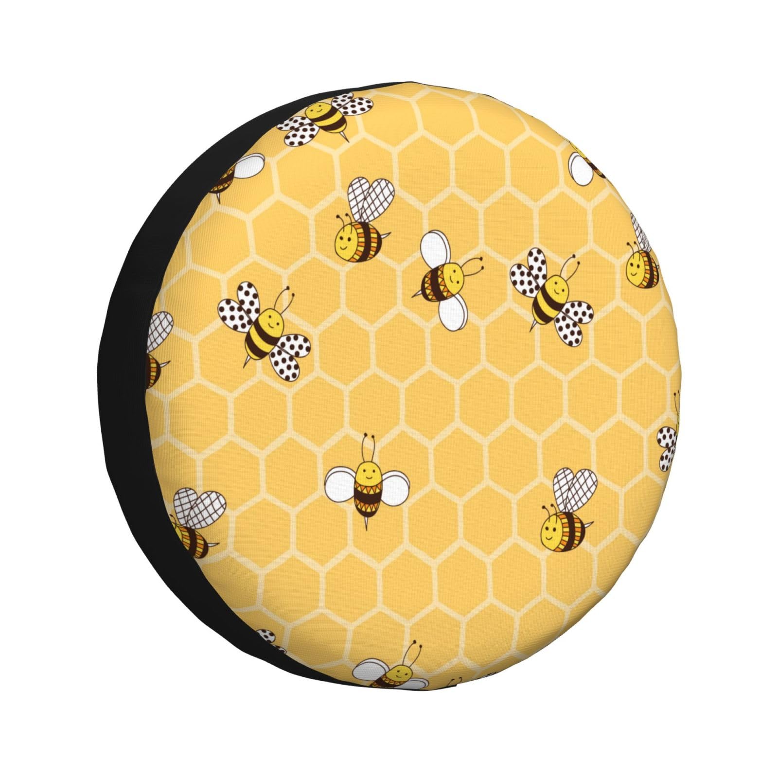 Reserveradabdeckung Süße Bienen Gelber Bienenstock Reifencover Uv Schutz Ersatzrad Abdeckung Wasserdicht Reifenabdeckungen Für Auto Wohnmobil SUV XL Reserveradabdeckung Süße Bienen Gelber Bienenstock Reifencover Uv Schutz Ersatzrad Abdeckung Wasserdicht Reifenabdeckungen Für Auto Wohnmobil SUV XL von Generic