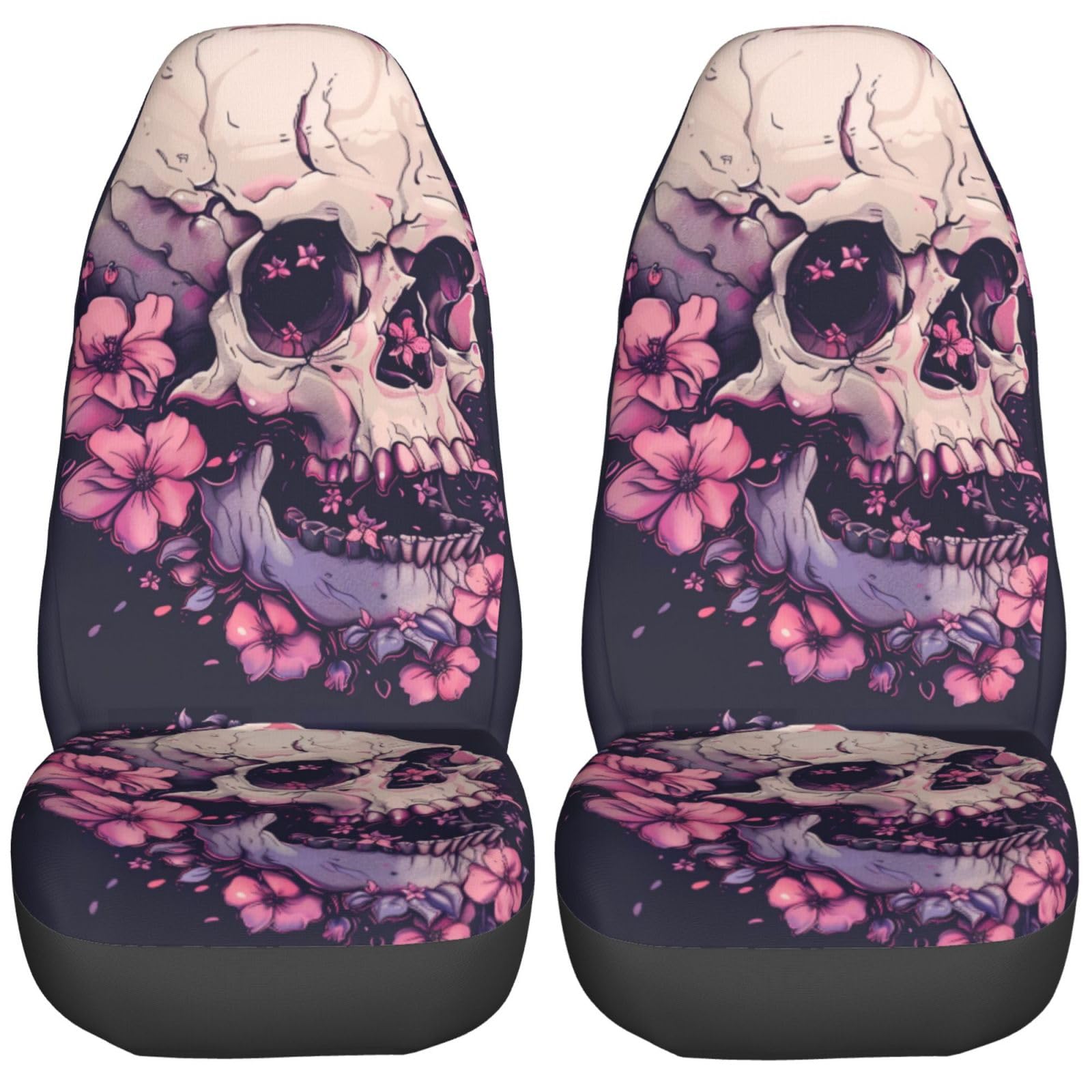 SUVs,LKWs Sitzbezug Rosa Totenkopfblumen Elastischer Sitzbezug Matte für Wohnmobil,Outdoor,Damen SUVs,LKWs Sitzbezug Rosa Totenkopfblumen Elastischer Sitzbezug Matte für Wohnmobil,Outdoor,Damen von Generic