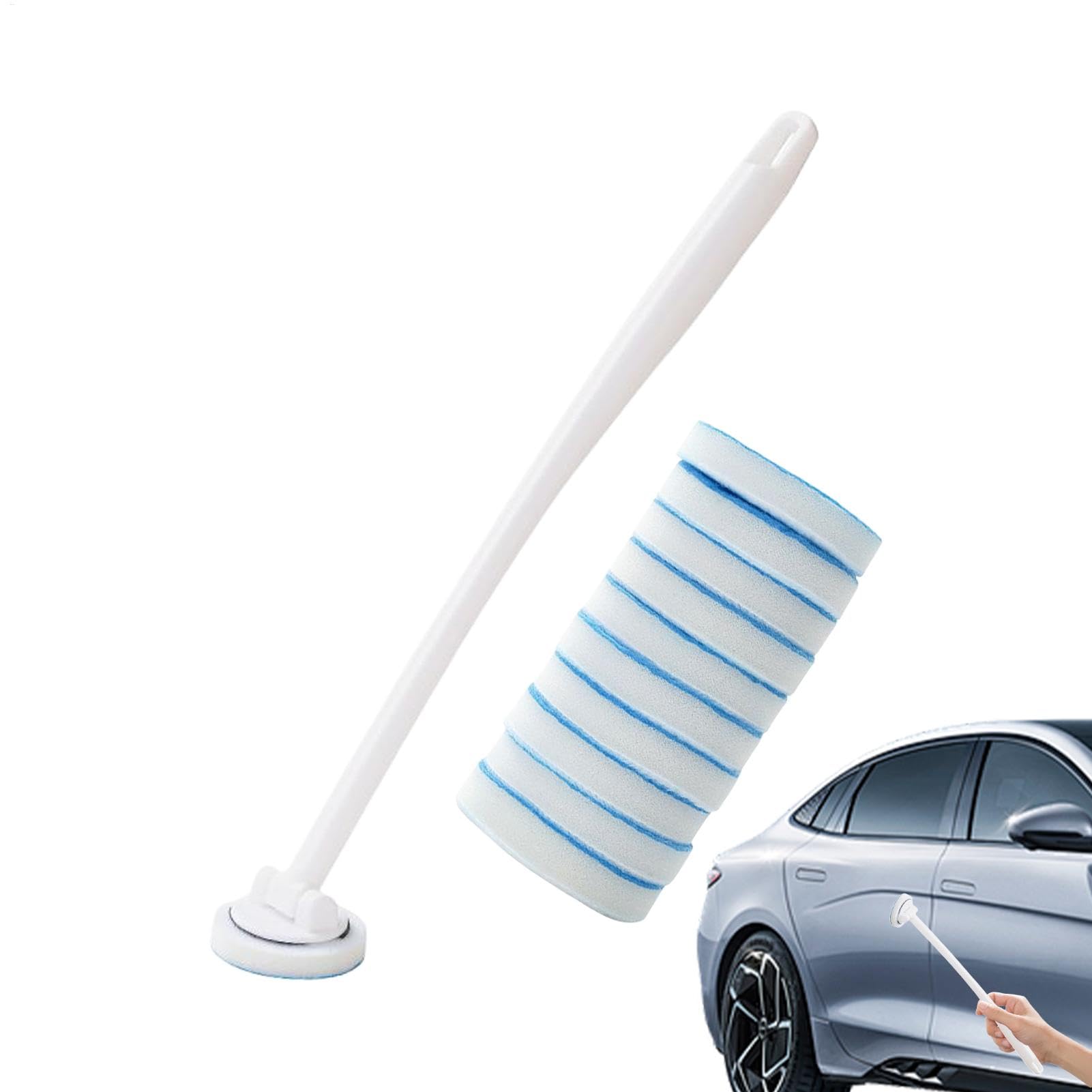 Scheibenreiniger-Werkzeug, Anti-Beschlag-Bürste, Windschutzscheiben-Reiniger, langer Griff, Ölfilm-Entferner, Glaswischer, austauschbarer Kopf, Autowaschwerkzeuge für Auto, Zuhause, Glas von Generic
