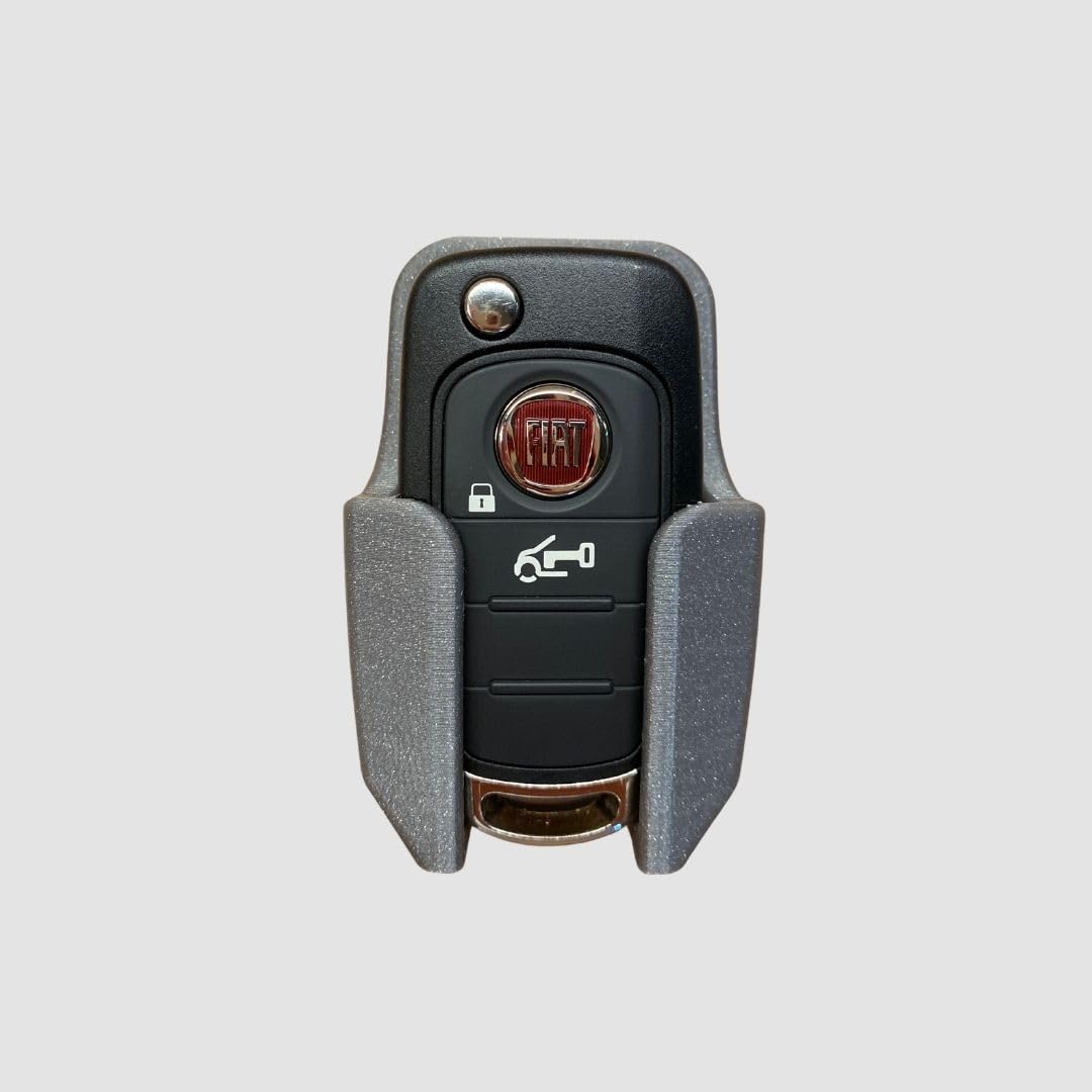 Schlüsselhalter Ducato 8 für Wohnmobil/Wohnwagen, Schlüsselhalter passend für Ducato 8, Wandhalterung ohne Bohrung mit Klebestreifen (Silber-grau metallic) von Generic