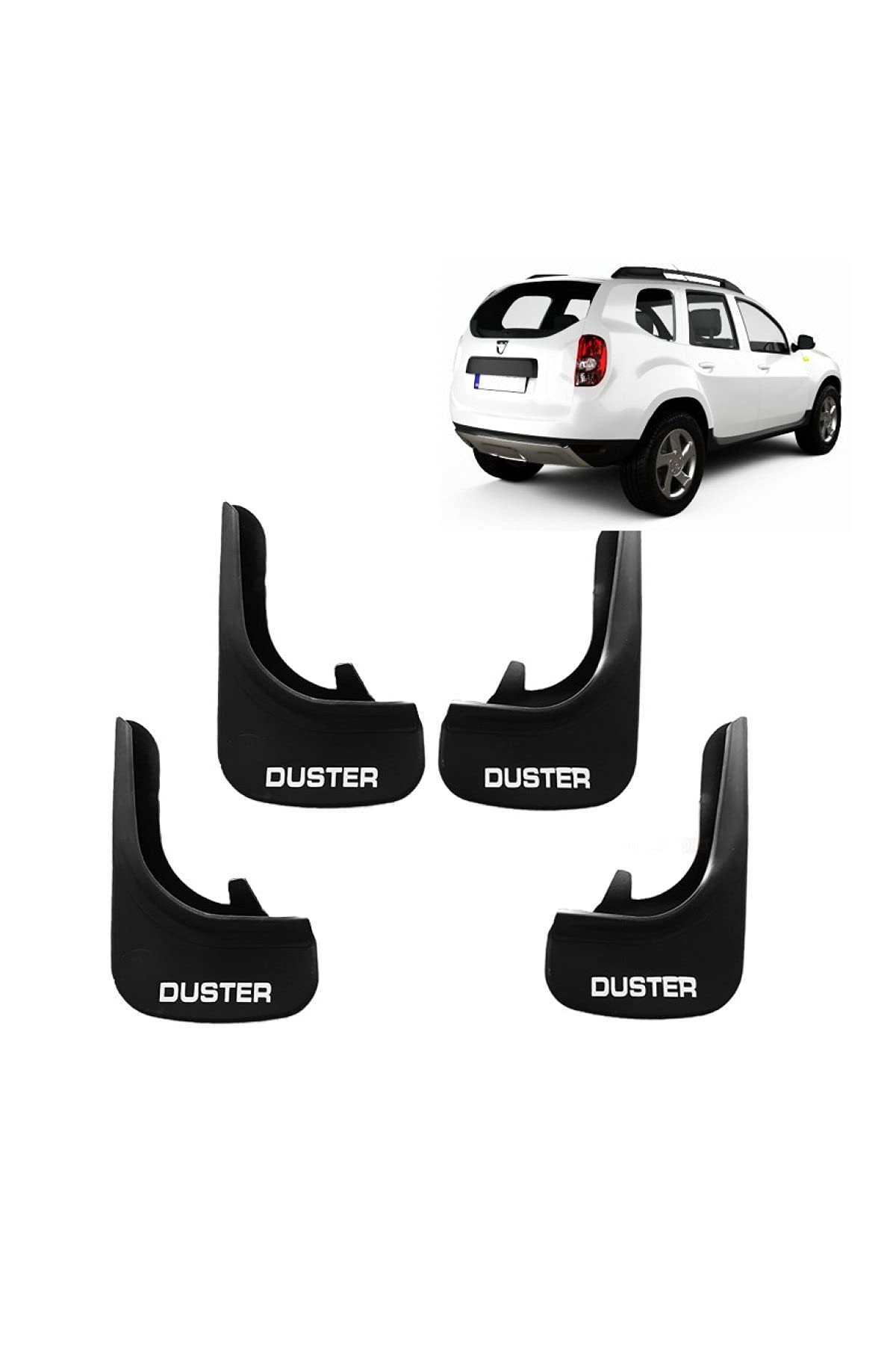 Schmutzfänger, Spritzschutz, vorne/hinten, 4 Stück, für Dacia Duster 2014-2018 von Generic