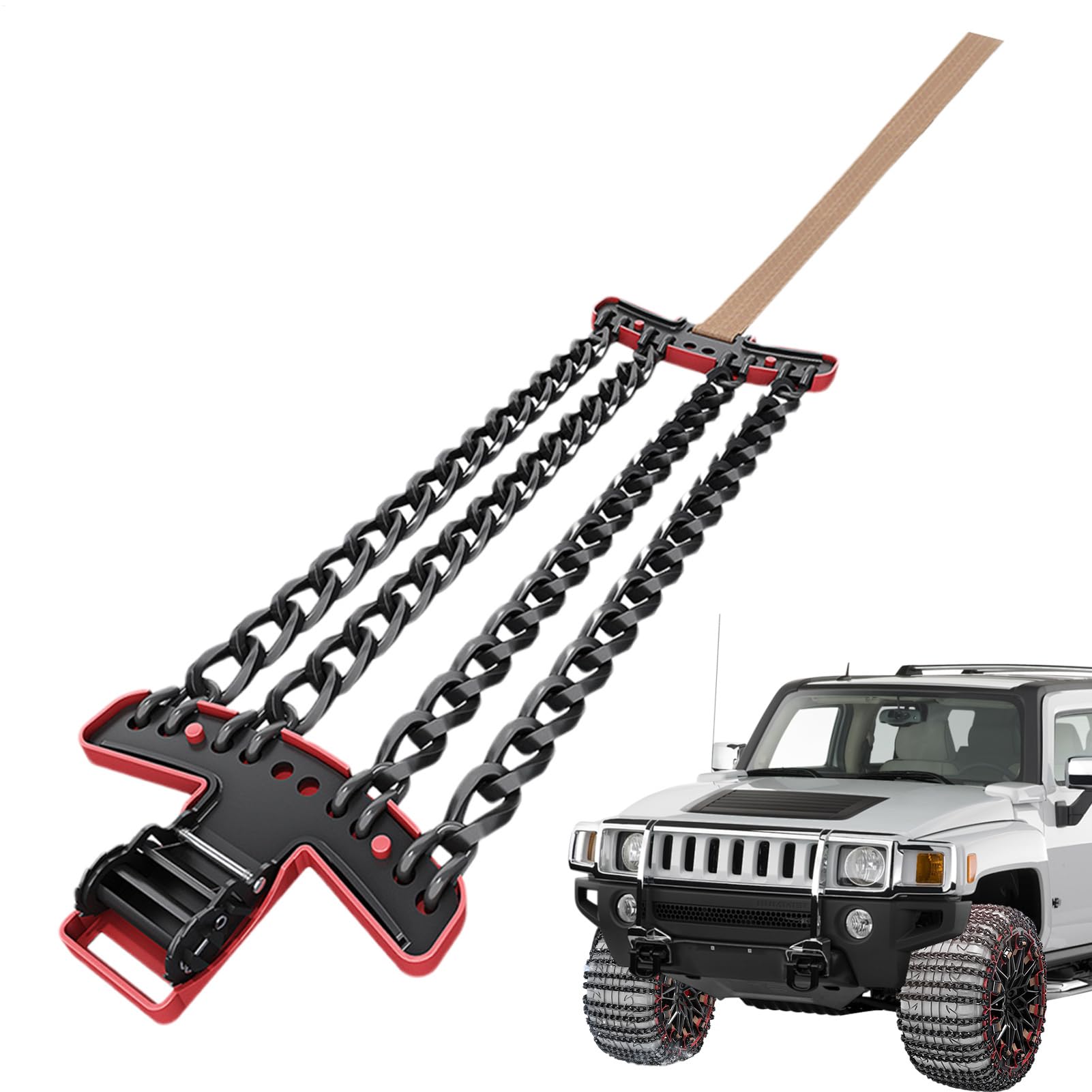 Schneeketten, Schneeketten für , tragbare Reifen-Zugkette, wiederverwendbar, verstellbar, tragbar, wiederverwendbar und verstellbar, verstellbare Leckketten, gute Respo Schneeketten, Schneeketten für , tragbare Reifen-Zugkette, wiederverwendbar, verstellbar, tragbar, wiederverwendbar und verstellbar, verstellbare Leckketten, gute Respo von Generic