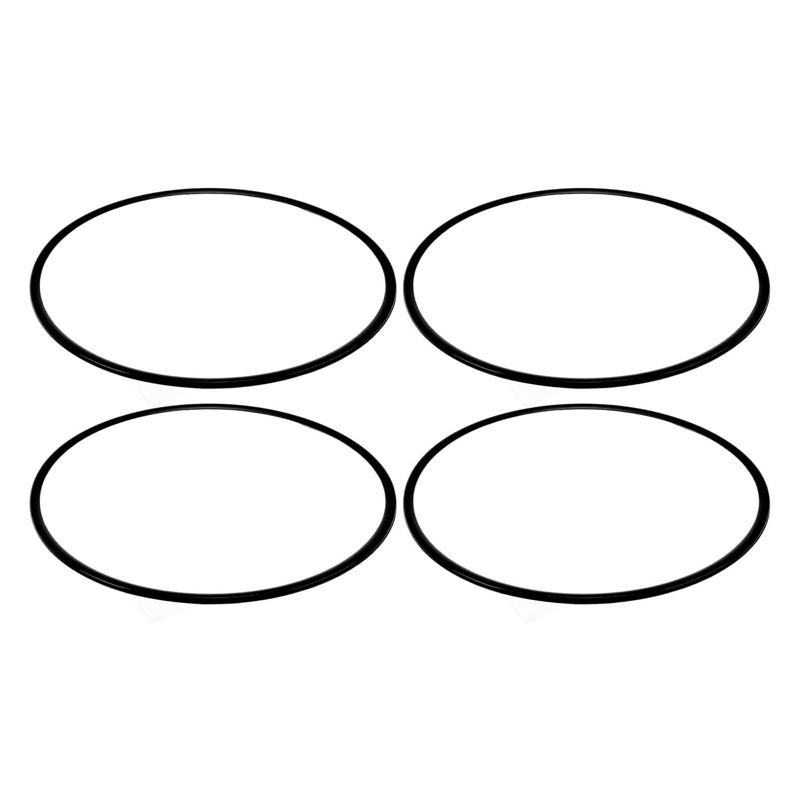 Schützring Ribrtete, 4 Anti -Scratch -Timing Kuchen (Black) von Generic