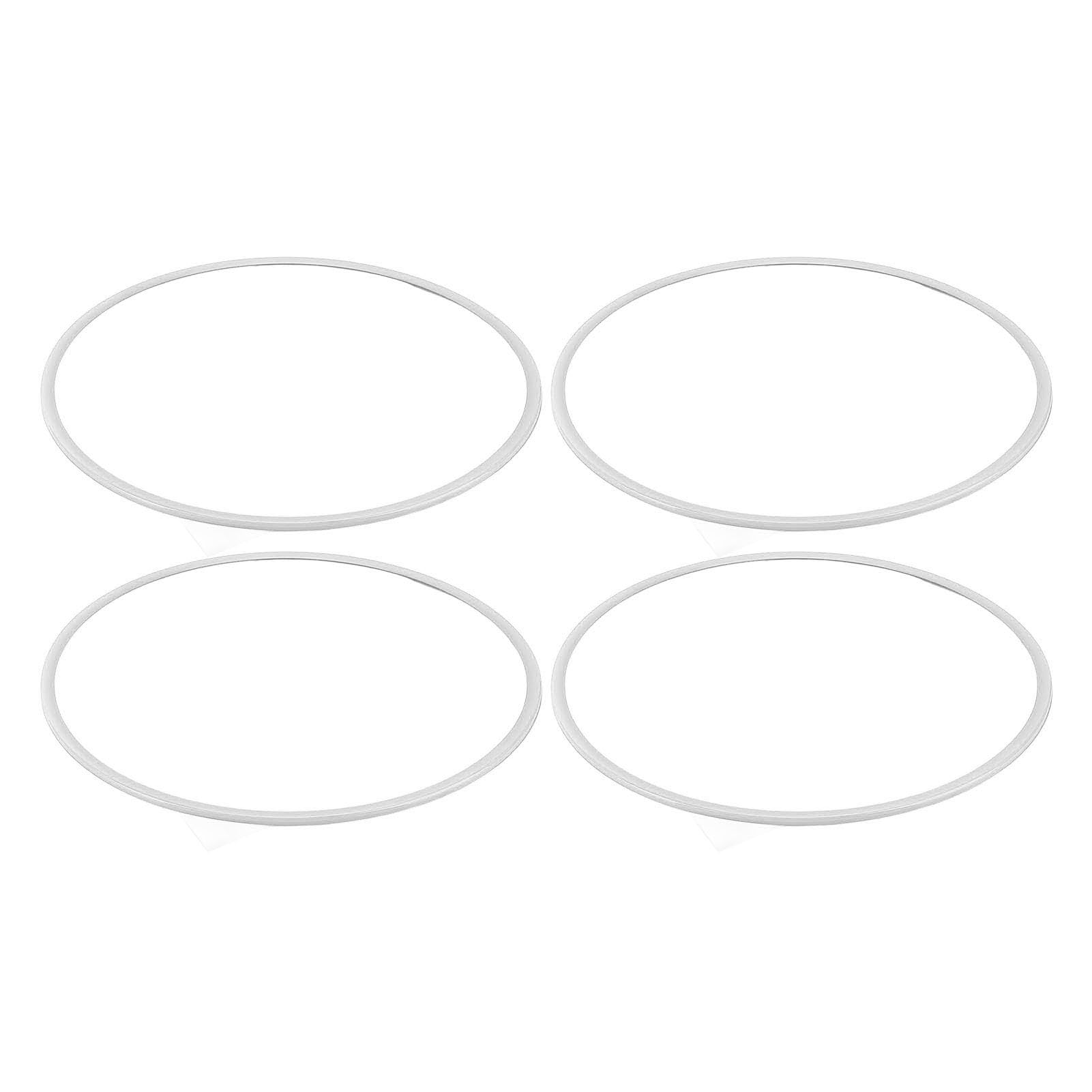 Schützring Ribrtete, 4 Anti -Scratch -Timing Kuchen (White) von Generic
