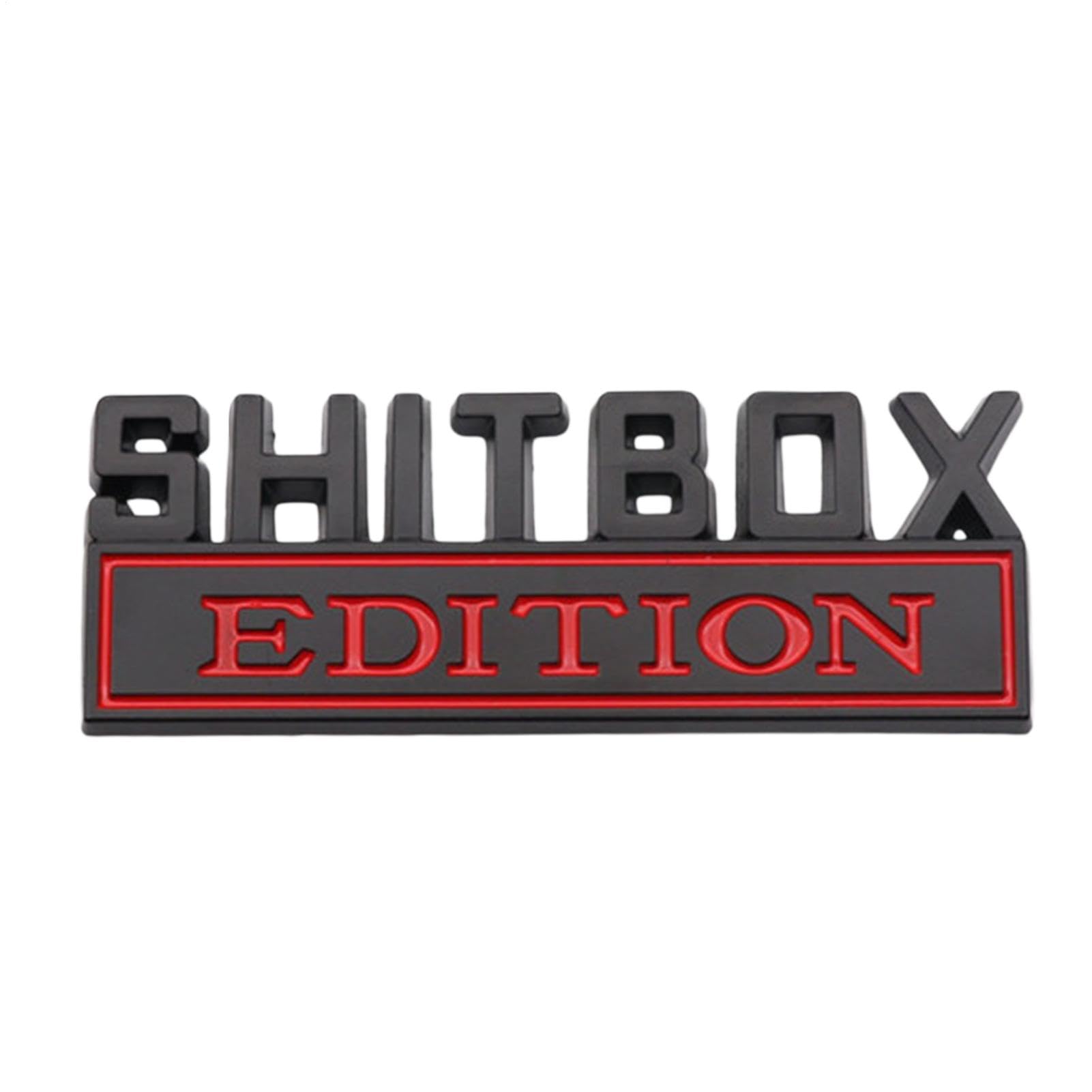 Shitbox-Emblem – Autoaufkleber mit 3D-Design | kreative Dekorationen, lustige Auto-Rückaufkleber, selbstklebend für Fahrzeuge, Autos Shitbox-Emblem – Autoaufkleber mit 3D-Design | kreative Dekorationen, lustige Auto-Rückaufkleber, selbstklebend für Fahrzeuge, Autos von Generic