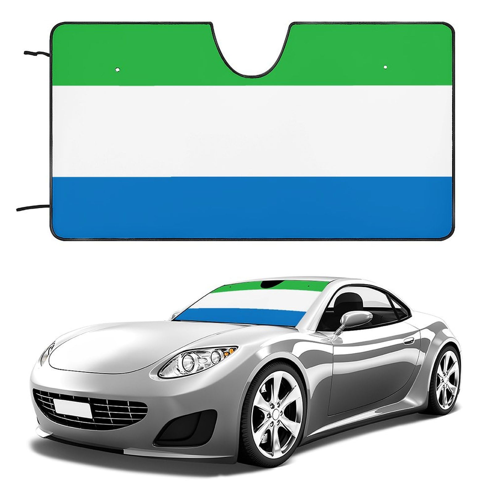Sonnenschutz für Autofenster mit Sierra Leone-Flaggenmuster,130 x 71 cm und 139 x 76 cm,Oxford-Stoff,UV-blockierend,kühlend,Sicherheit und Schutz für Limousine/SUV/LKW,grün,139 x 76 cm Sonnenschutz für Autofenster mit Sierra Leone-Flaggenmuster,130 x 71 cm und 139 x 76 cm,Oxford-Stoff,UV-blockierend,kühlend,Sicherheit und Schutz für Limousine/SUV/LKW,grün,139 x 76 cm von Generic