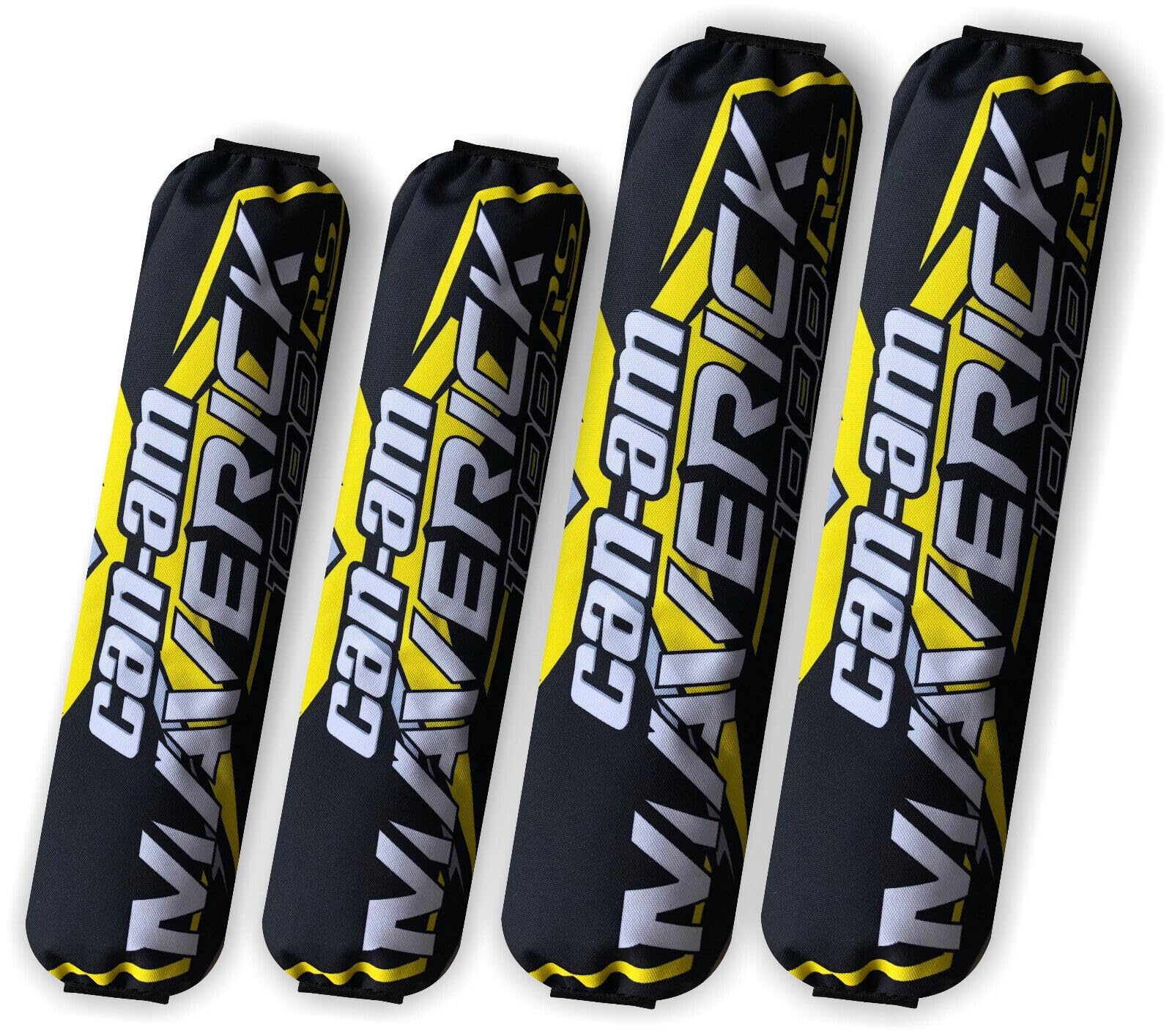 Generic Stoßdämpfer für Can-am Maverick X3 Cover Protectors Dämpfer vorne hinten Set 4 (Gelb) von Generic