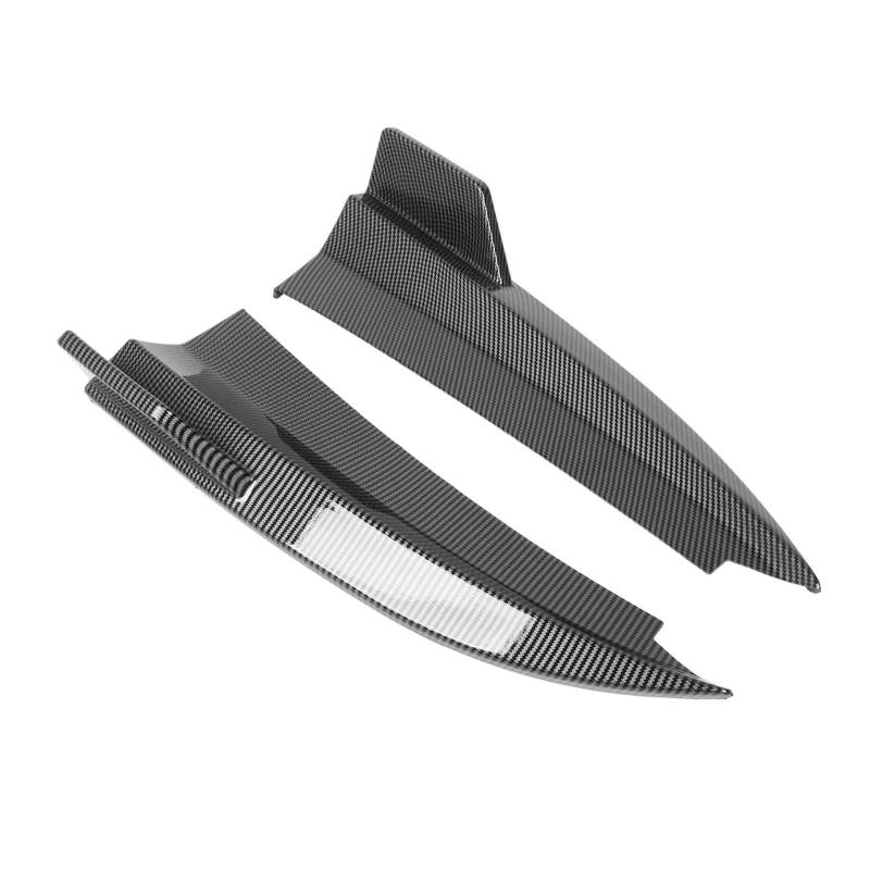 Stoßfänger Seitenspoiler, ABS 2PCS Easy Installation Links Rechts Heck Stoßfänger Seitendiffusor Wirkung Resistent für C -Klasse Coupé C205 AMG LINE C43 C63 (Kohlefaser-Stil) von Generic
