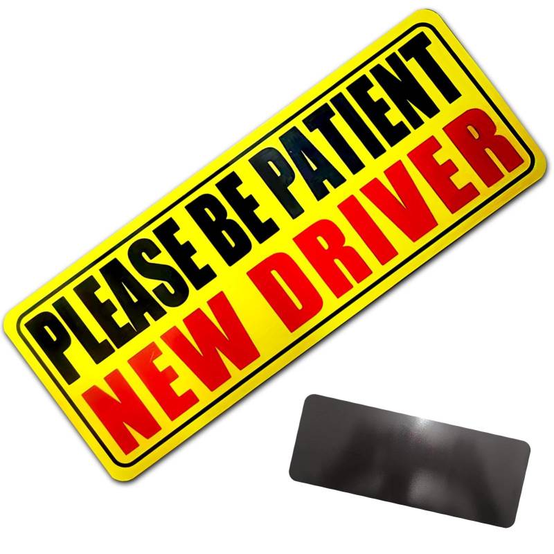 Student Driver Automagnet, Magnetische Student Driver Schilder für Auto,Bitte seien Sie geduldig, Aufkleber für Studentenfahrer | Reflektierender Aufkleber für Fahranfänger. Bitte seien Sie geduldig. von Generic