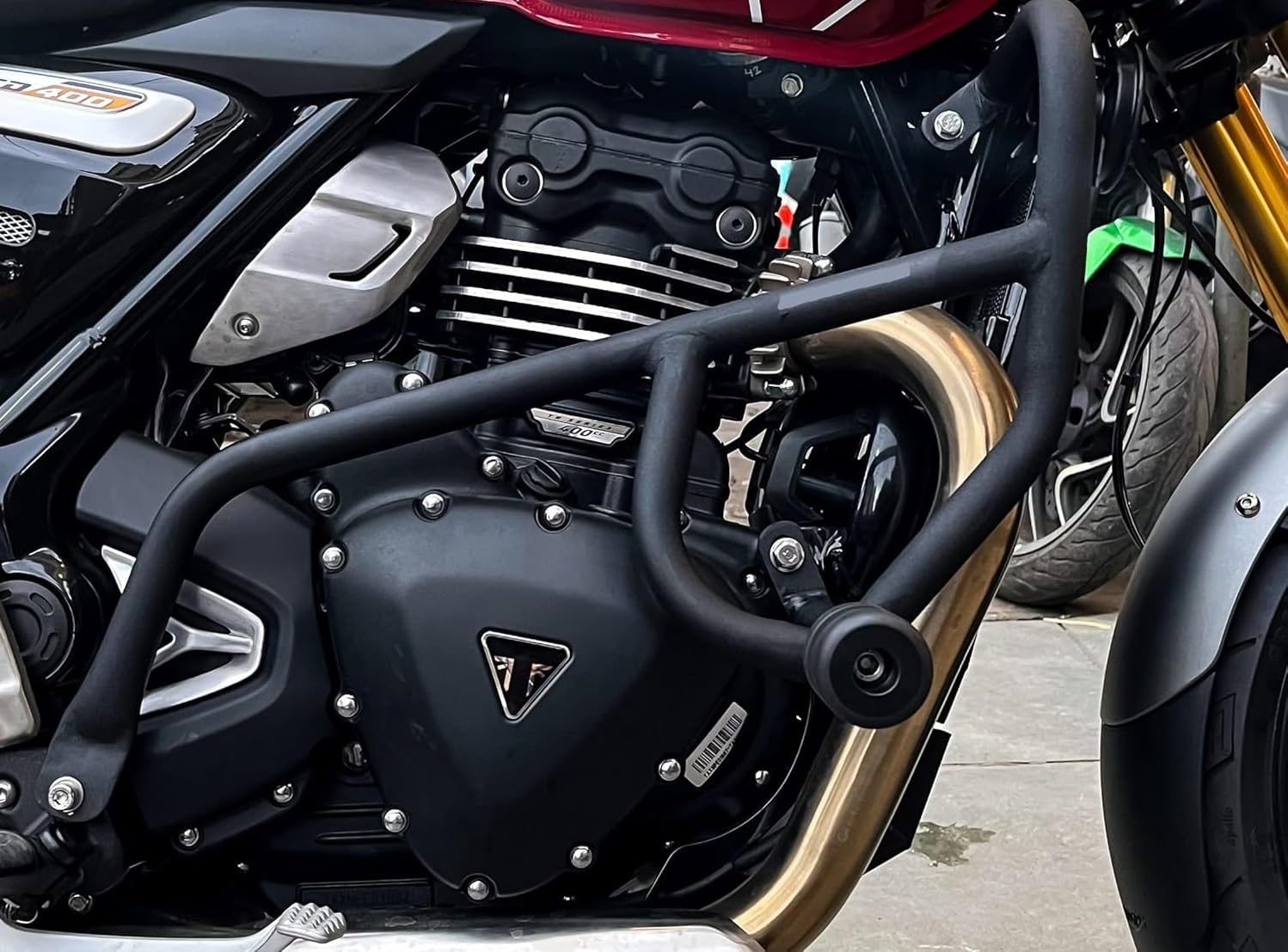 Sturzschutz mit Schieber für Triumph Speed 400 Sturzschutz mit Schieber für Triumph Speed 400 von Generic