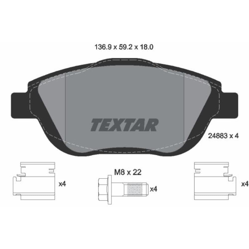 TEXTAR Bremsen Set Bremsscheiben Scheibenbremsen Ø283 belüftet beschichtet vorne + Bremsbeläge Bremsklötze für Crossland X Mokka Corsa F Kasten/Schrägheck 2008 I 208 II C3 DS3 C4 Cactus TEXTAR Bremsen Set Bremsscheiben Scheibenbremsen Ø283 belüftet beschichtet vorne + Bremsbeläge Bremsklötze für Crossland X Mokka Corsa F Kasten/Schrägheck 2008 I 208 II C3 DS3 C4 Cactus von Generic