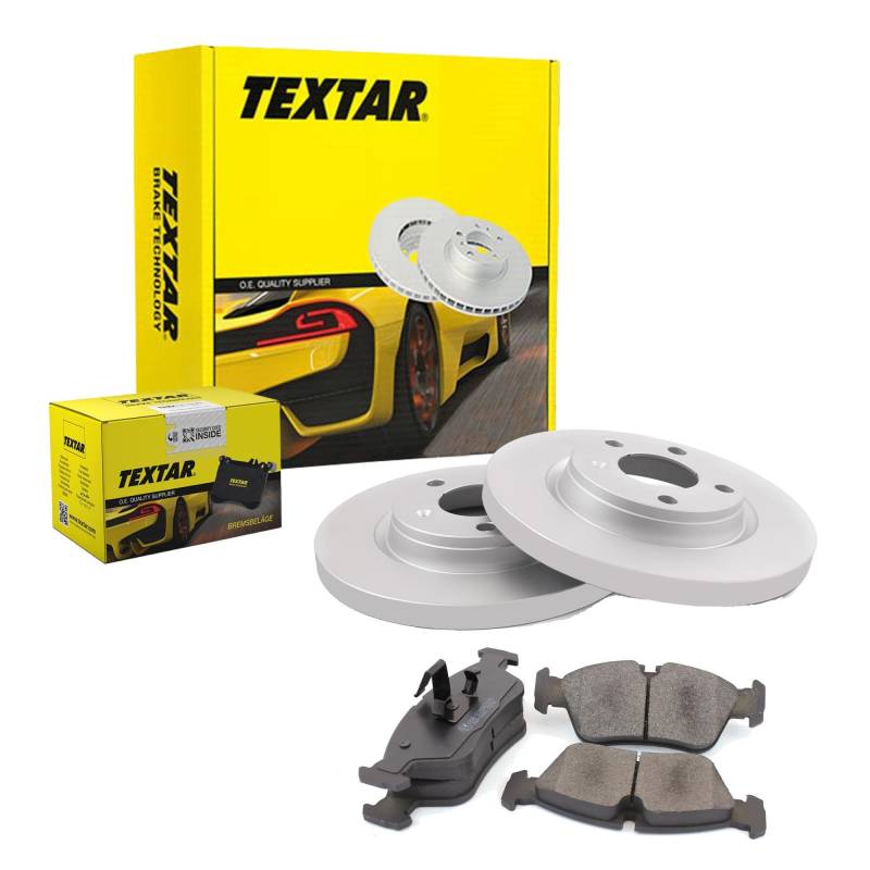 TEXTAR Bremsen Set Bremsscheiben Scheibenbremsen Ø259 Voll beschichtet vorne + Bremsbeläge Bremsklötze für Fortwo Coupe Twingo III Sandero II von Generic