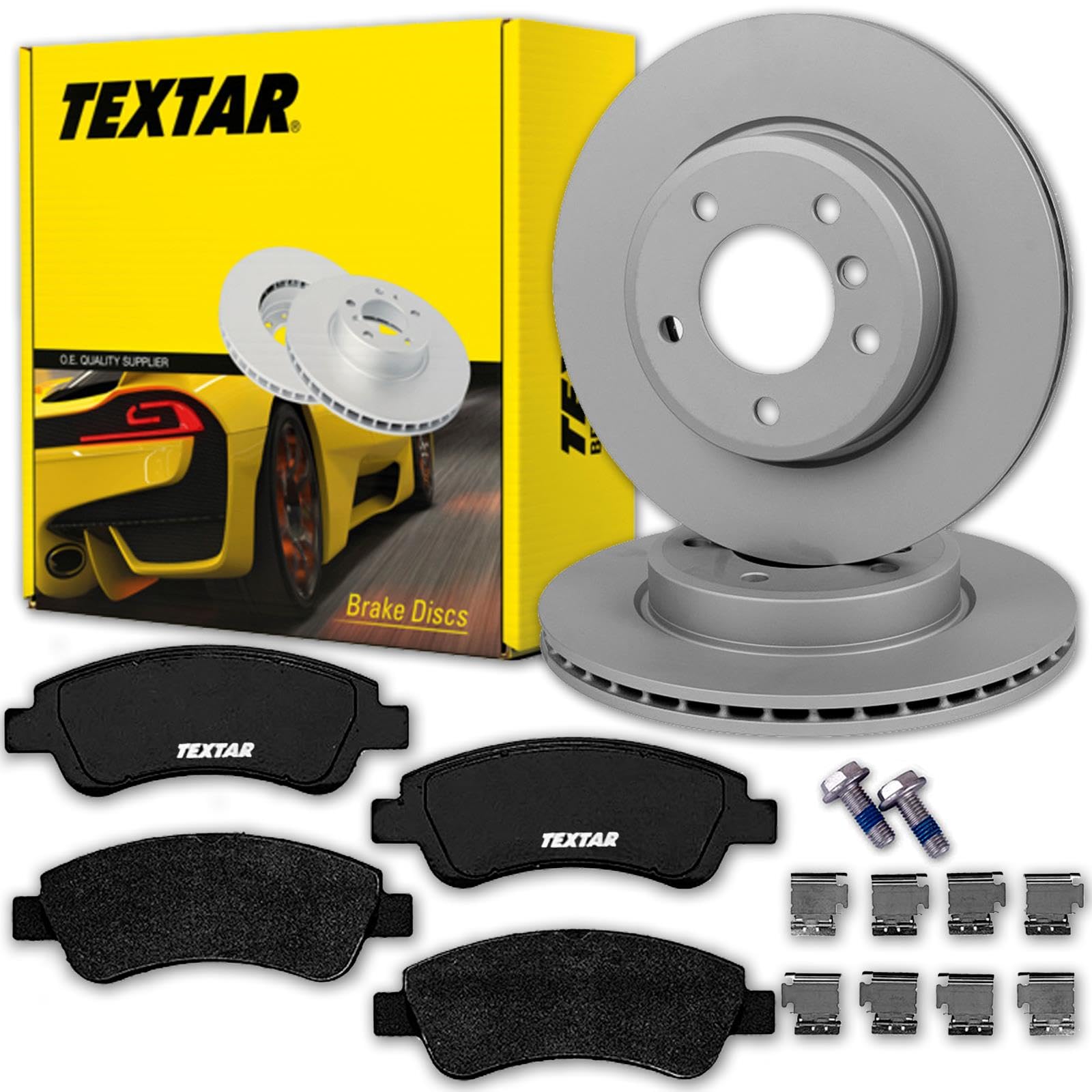 TEXTAR Bremsscheiben 266mm + Beläge vorne für 206 207 208 307 2008 1007 von Generic