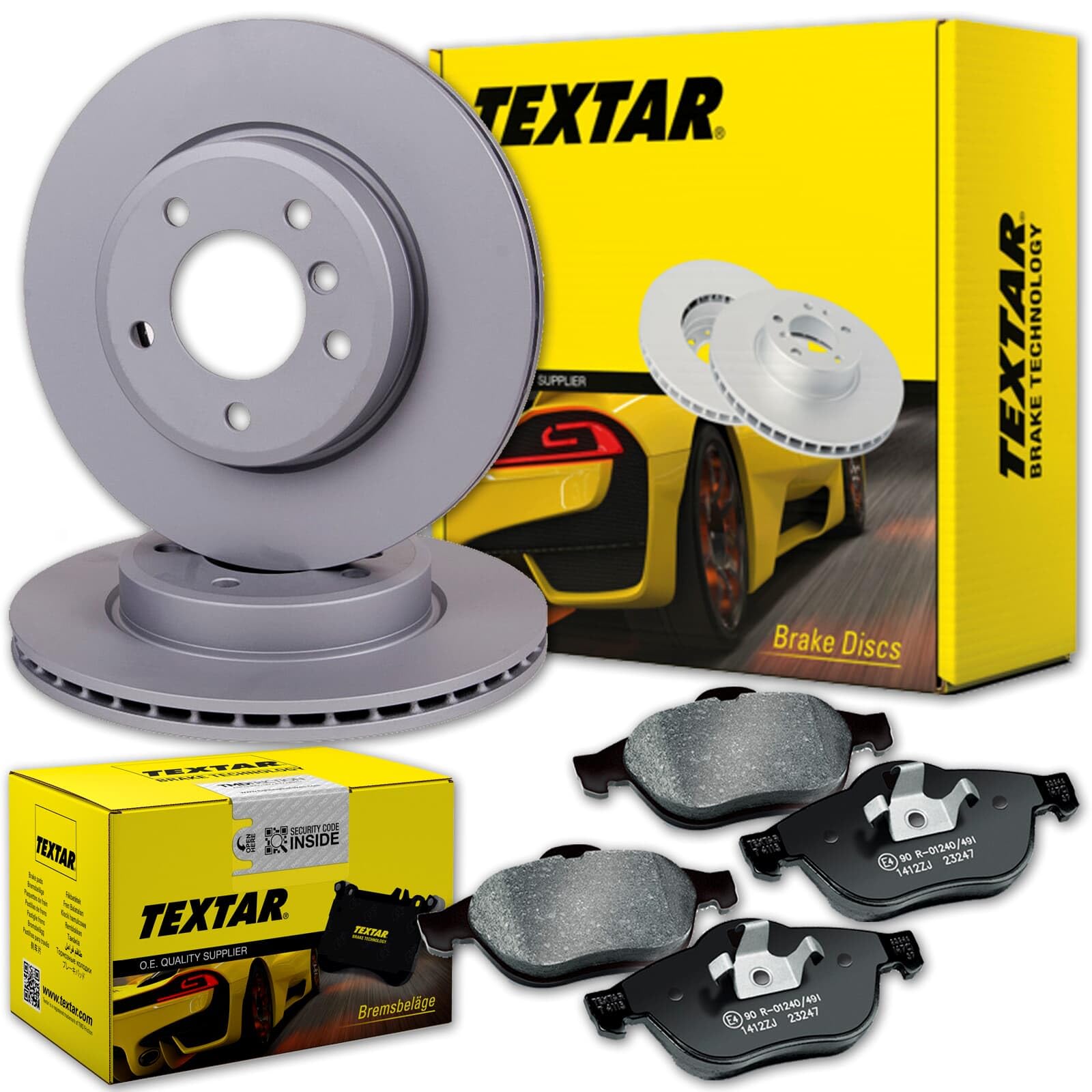 TEXTAR Bremsscheiben 283mm + Beläge vorne passend für 508 Limo + Kombi von Generic