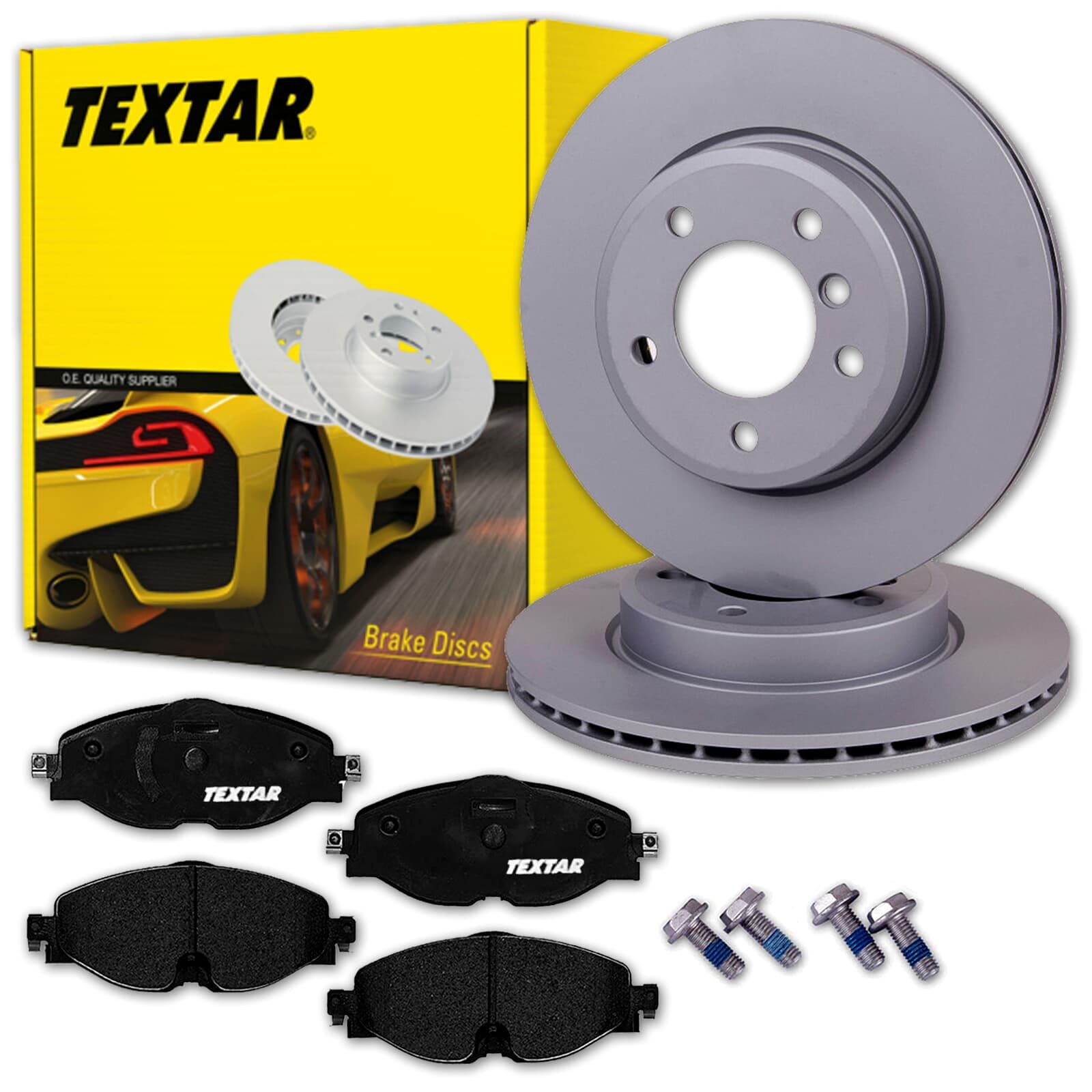TEXTAR Bremsscheiben 288mm + Beläge vorne passend für CADDY 4 + ALLTRACK von Generic