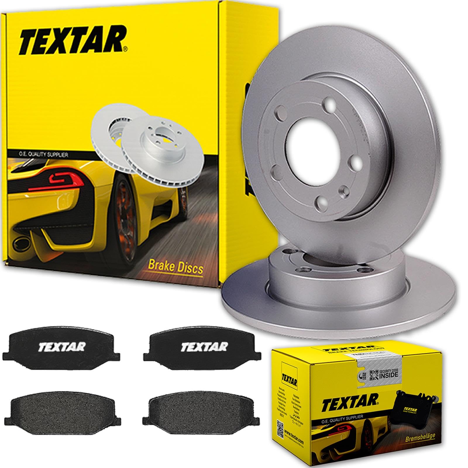 TEXTAR Bremsscheiben 289mm + Beläge vorne passend für JIMNY FJ bis MJ 2004 von Generic