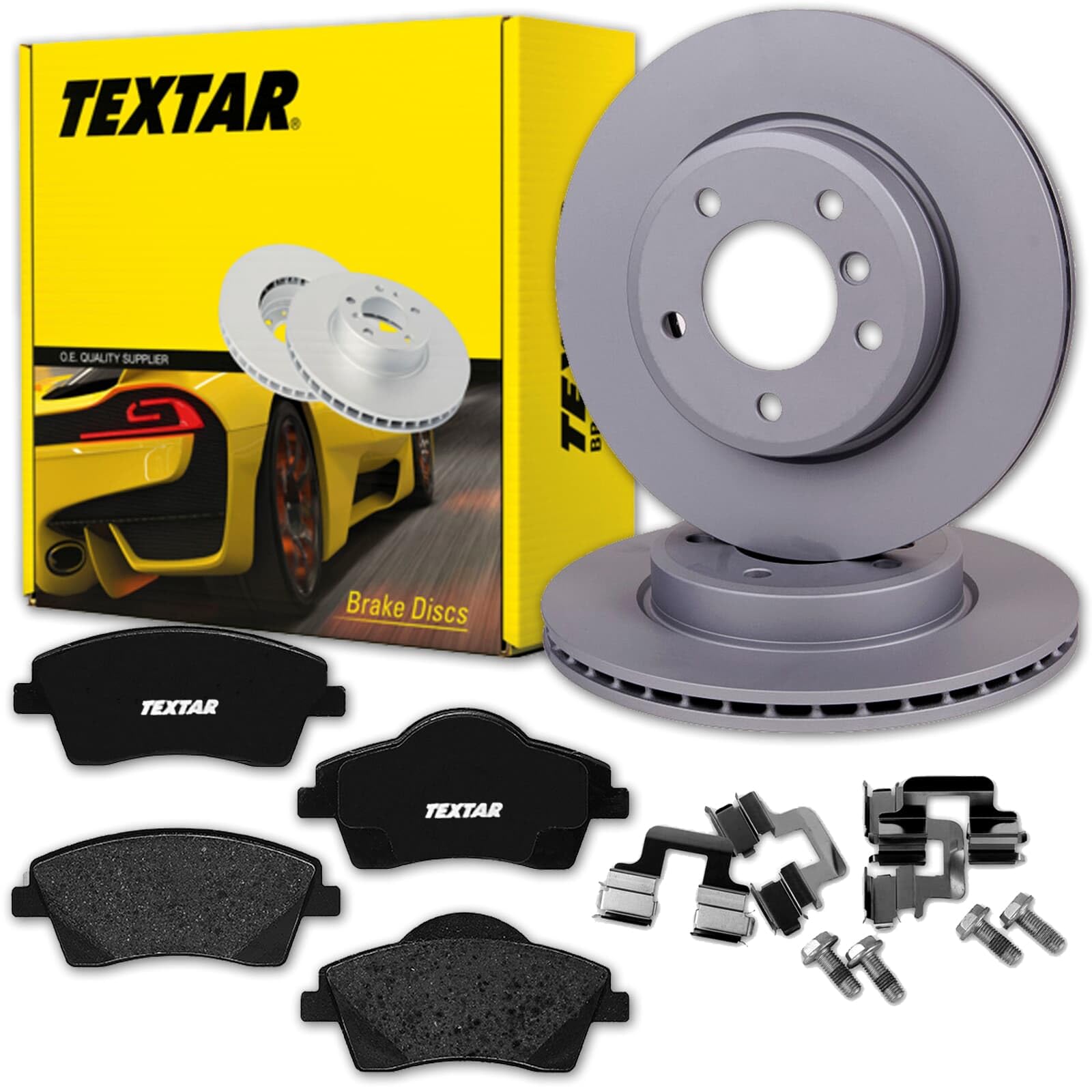 TEXTAR Bremsscheiben 296mm + Beläge vorne passend für XC40 von Generic