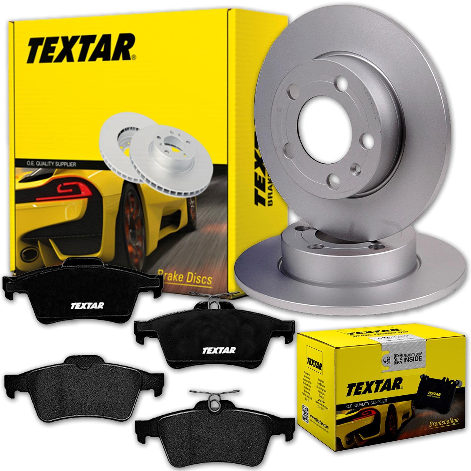 TEXTAR Bremsscheiben 302mm + Beläge hinten passend für 5 CR19 + CW von Generic