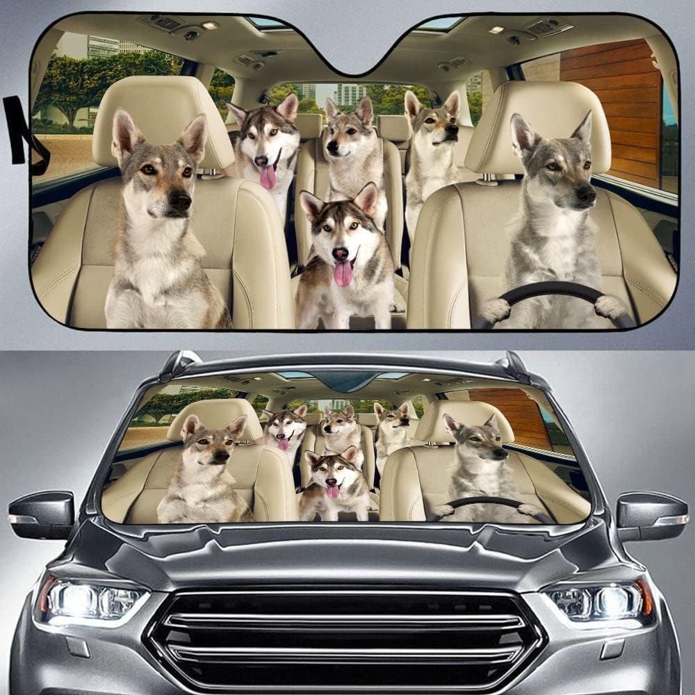 Tamaskan-Hunde, Tamaskan-Hundefamilie Fährt Auto Sonnenschutz Auto Frontscheibe Uv-Schutz Auto Windschutzscheibe Sonnenschutz Universal Für Sommer Wagen Meisten Fahrzeuge Tamaskan-Hunde, Tamaskan-Hundefamilie Fährt Auto Sonnenschutz Auto Frontscheibe Uv-Schutz Auto Windschutzscheibe Sonnenschutz Universal Für Sommer Wagen Meisten Fahrzeuge von Generic