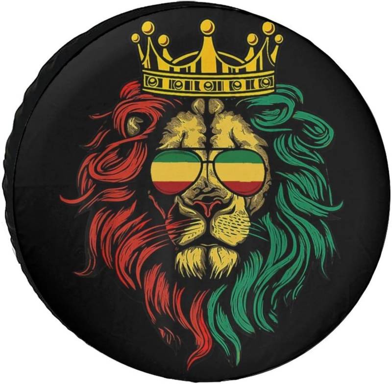 Tire Cover - Wetterfester 3D Druck Ersatzreifen Schutzhülle Aus PVC-Leder Für Wohnmobile, Suvs, LKW Und Campingfahrzeuge – Radabdeckung, Staub- Und Regenschutz 16 Zoll -A-669536-3574506727 von Generic