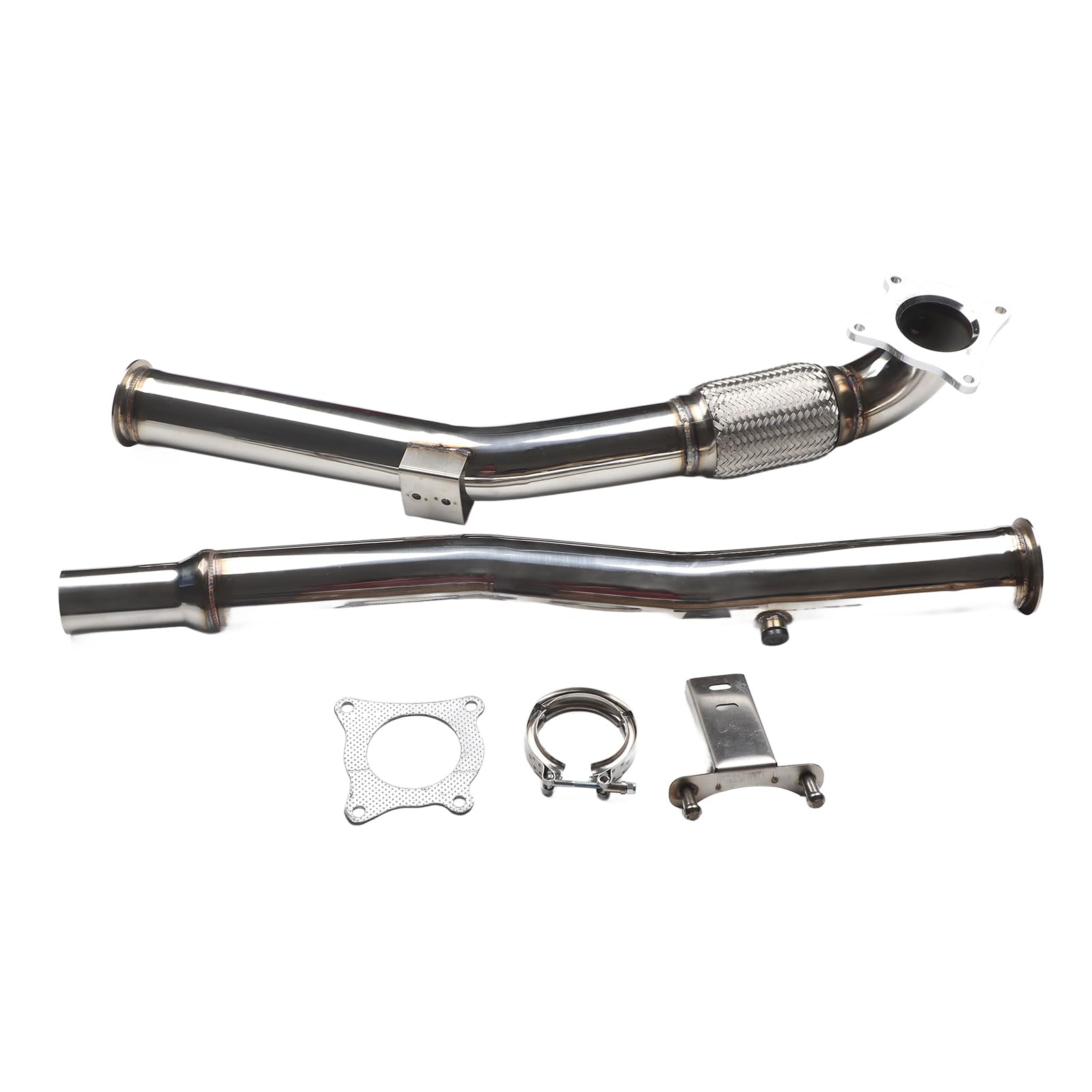 Turbo -Downpipe -Auspuffkrümmer 304 Edelstahl MK5 MK6 2.0T FSI TSI -Motoren Ideal für eine Verbesserte Leistung von Generic