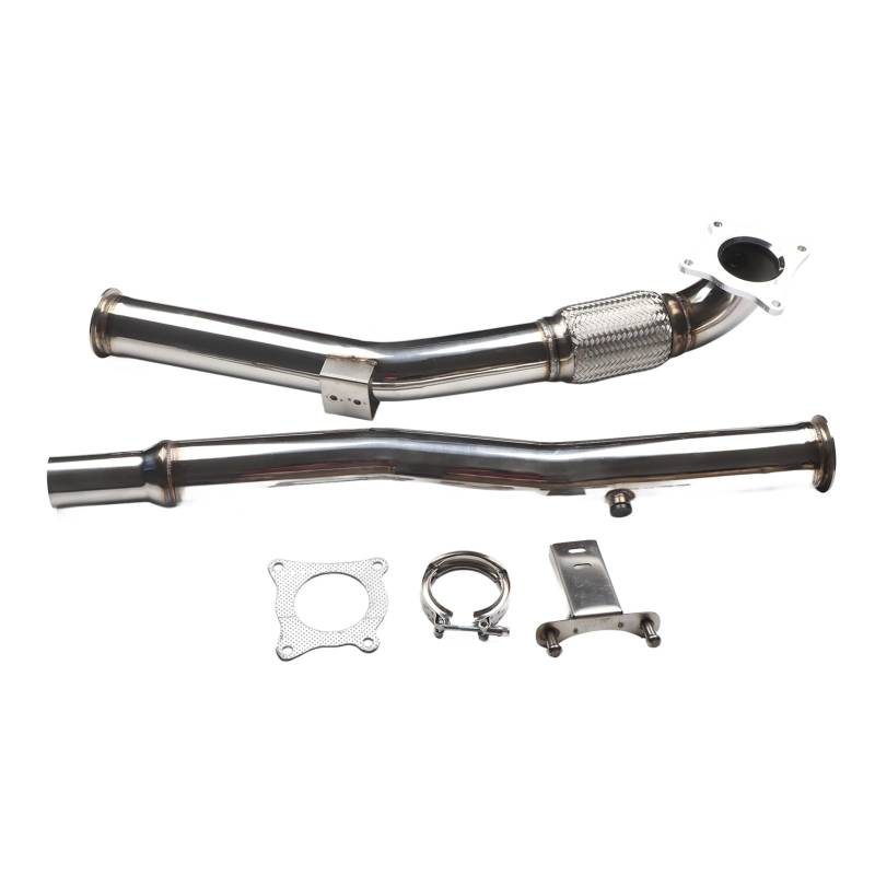 Turbo -Downpipe -Auspuffkrümmer 304 Edelstahl MK5 MK6 2.0T FSI TSI -Motoren Ideal für eine Verbesserte Leistung von Generic