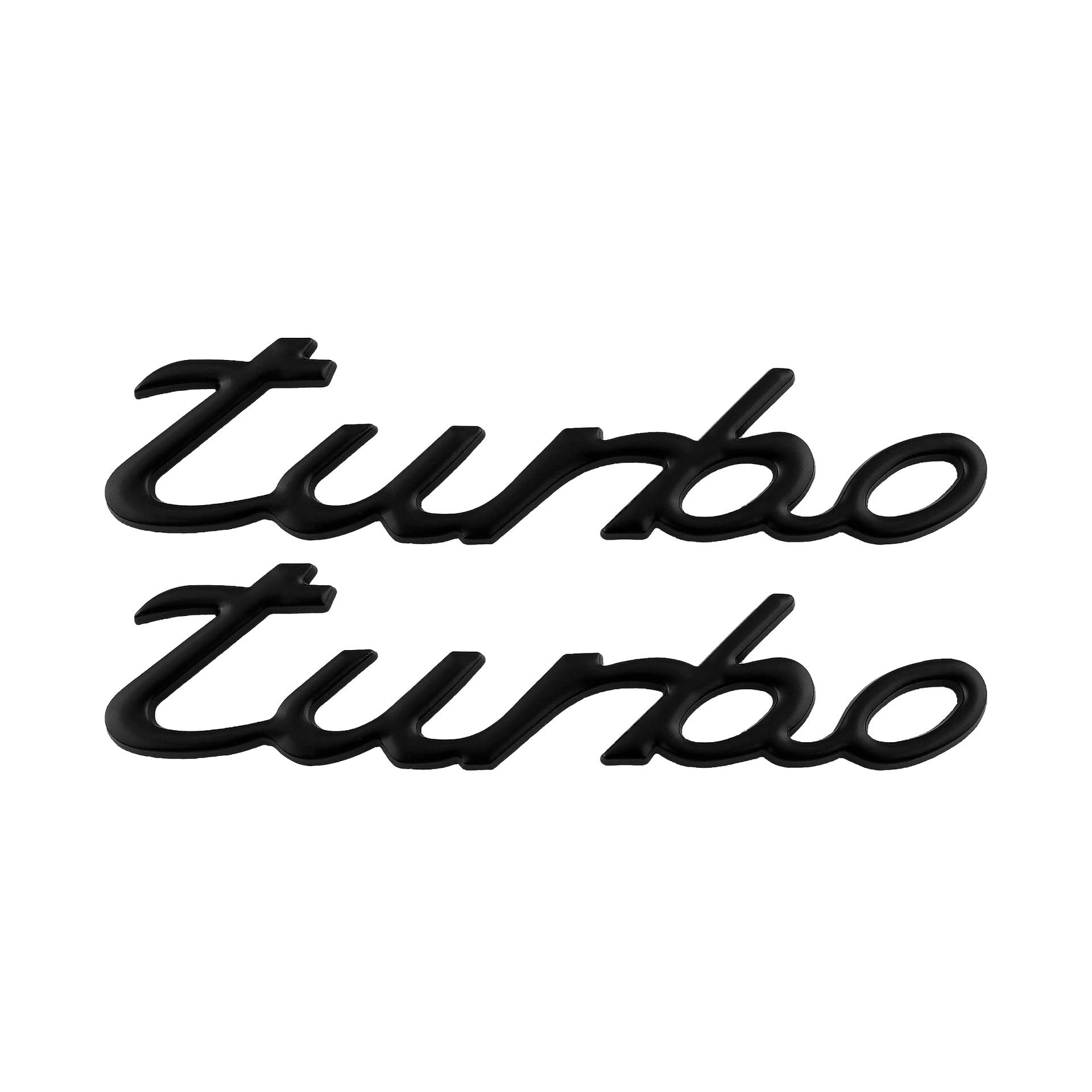 Turbo Emblem Auto Badge Universal Auto Styling Aufkleber Aufkleber Logo (Schwarz) von Generic