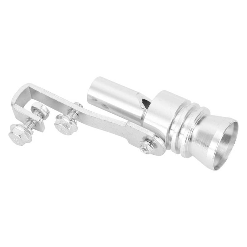 Turbo Sound Whistle Aluminium Legierung Silber TC L Auspuffpfeife mit Schall Dämpfer Pfeifen Pfeife von Generic