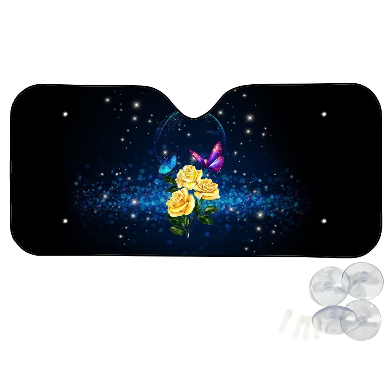 Universal Autoscheibenabdeckung Abdeckung Rosesnschmetterling Faltbar Windschutzscheibenabdeckung Einfache Lagerung Frontscheibenabdeckung Für Wagen S Universal Autoscheibenabdeckung Abdeckung Rosesnschmetterling Faltbar Windschutzscheibenabdeckung Einfache Lagerung Frontscheibenabdeckung Für Wagen S von Generic
