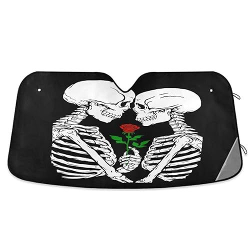 Universal Frontscheibe Windschutzscheibe Schutz Verliebtes Skelett Tag Der Liebe Schwarz Einfache Lagerung Auto Sonnenschutz Sonnenschutz Autoscheibenabdeckung Abdeckung Für Sommer S Universal Frontscheibe Windschutzscheibe Schutz Verliebtes Skelett Tag Der Liebe Schwarz Einfache Lagerung Auto Sonnenschutz Sonnenschutz Autoscheibenabdeckung Abdeckung Für Sommer S von Generic