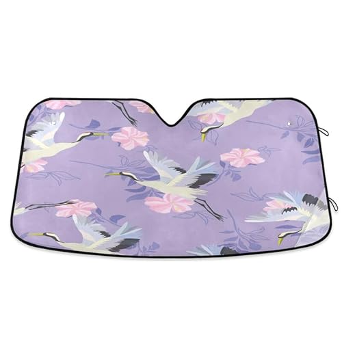 Universal Frontscheibenabdeckung Vögel Blumen Lila Einfache Lagerung Auto Windschutzscheiben Abdeckung Faltbar Frontscheibe Windschutzscheibe Schutz Für Fahrzeuge M Universal Frontscheibenabdeckung Vögel Blumen Lila Einfache Lagerung Auto Windschutzscheiben Abdeckung Faltbar Frontscheibe Windschutzscheibe Schutz Für Fahrzeuge M von Generic