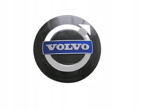 VOLVO Original Nabenkappe schwarz für Original-Alufelgen Stück C30 C70 S40 V50 S70 V70 XC70 S60 V60 XC60 S80 V40 S90 V90 XC90 XC40 31400453 OE von Generic