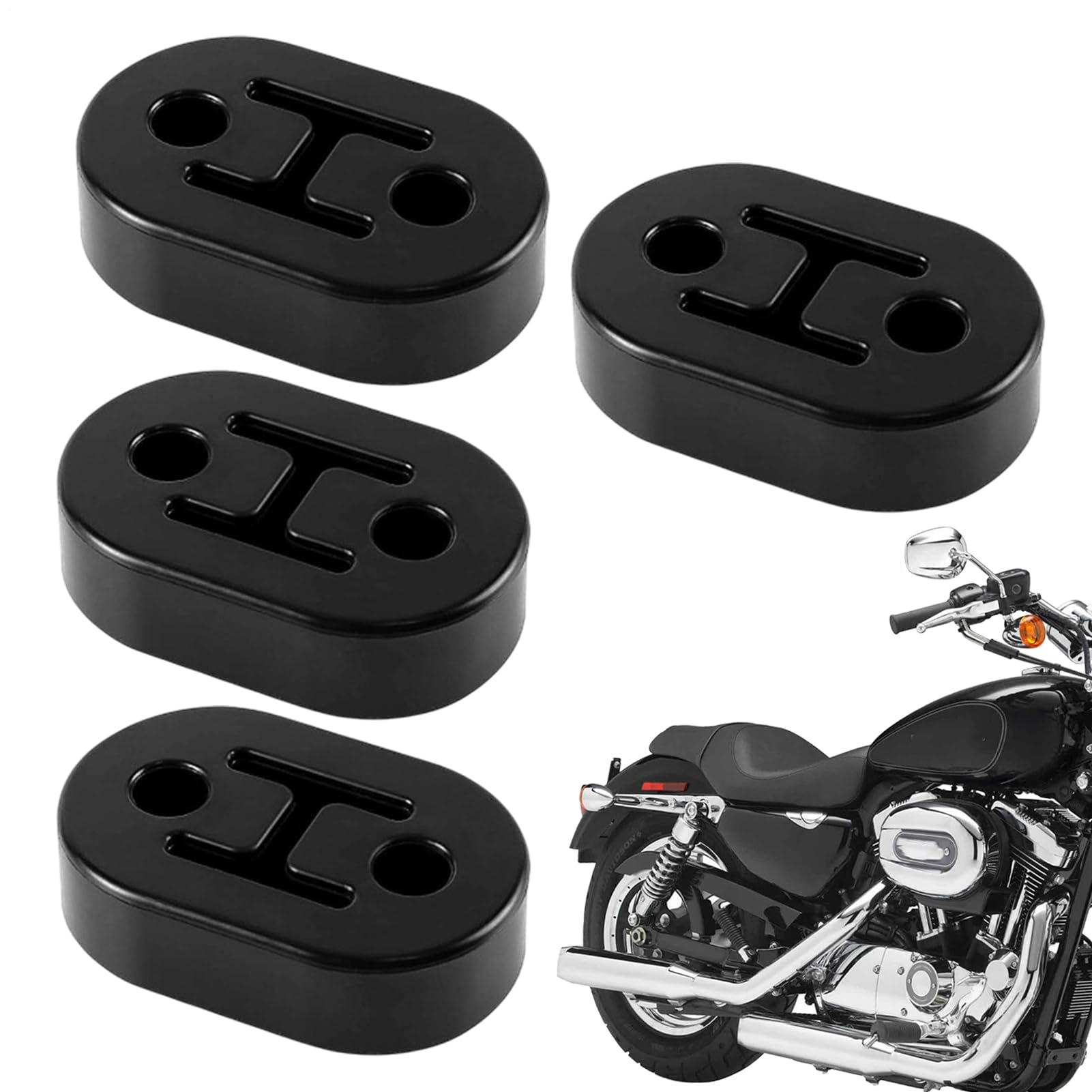 Vielseitiger Auspuff-Clip, Auspuffgummi, Auspuffhalter-Set, 4 Stück, Anti-scratch-Auto-Zubehör für Wartungsreparaturen Vielseitiger Auspuff-Clip, Auspuffgummi, Auspuffhalter-Set, 4 Stück, Anti-scratch-Auto-Zubehör für Wartungsreparaturen von Generic