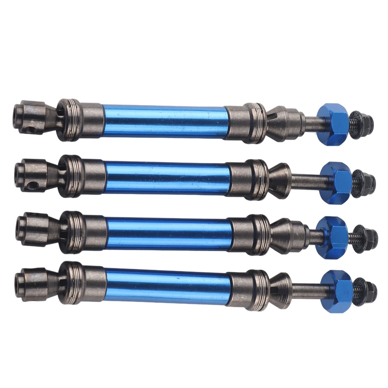 Vordere Antriebswelle, Vordere CVD -Antriebswellenantrieb Teile Antriebswelle Metallgetriebe Achle 4pcs CVD Hintere für 4x4 1/10 RC -Auto (Dunkelblau) von Generic