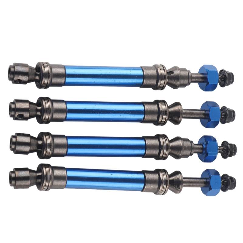 Vordere Antriebswelle, Vordere CVD -Antriebswellenantrieb Teile Antriebswelle Metallgetriebe Achle 4pcs CVD Hintere für 4x4 1/10 RC -Auto (Dunkelblau) von Generic