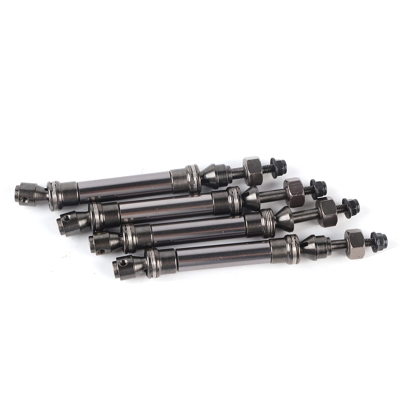 Vordere Antriebswelle, Vordere CVD -Antriebswellenantrieb Teile Antriebswelle Metallgetriebe Achle 4pcs CVD Hintere für 4x4 1/10 RC -Auto (Ti-Farbe) von Generic