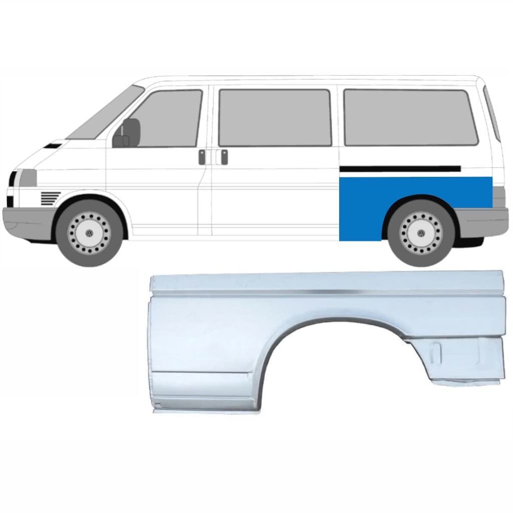 Für Vw T4 1990-2003 Lang Hinten KotflÜgel Reparaturblech/Links Für Vw T4 1990-2003 Lang Hinten KotflÜgel Reparaturblech/Links von Generic
