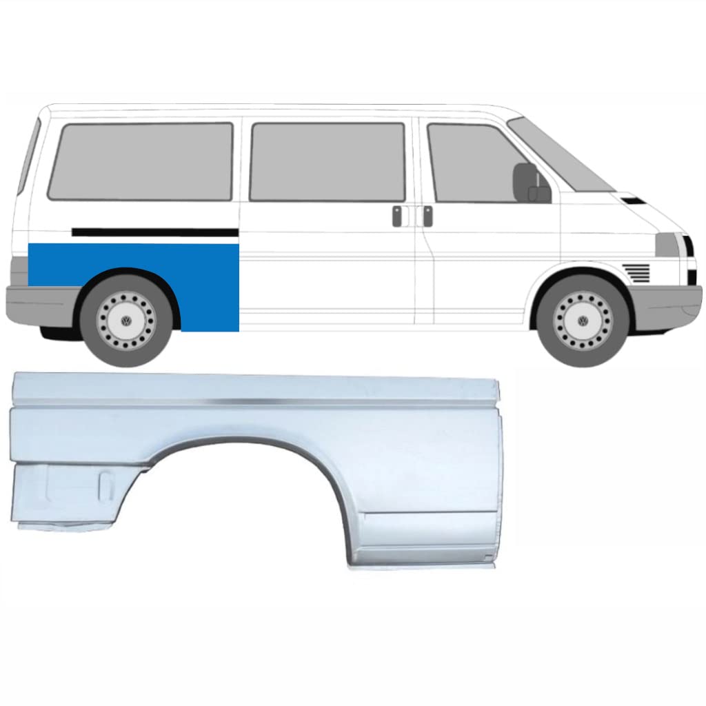Für Vw T4 1990-2003 Lang Hinten KotflÜgel Reparaturblech/Rechts Für Vw T4 1990-2003 Lang Hinten KotflÜgel Reparaturblech/Rechts von Generic