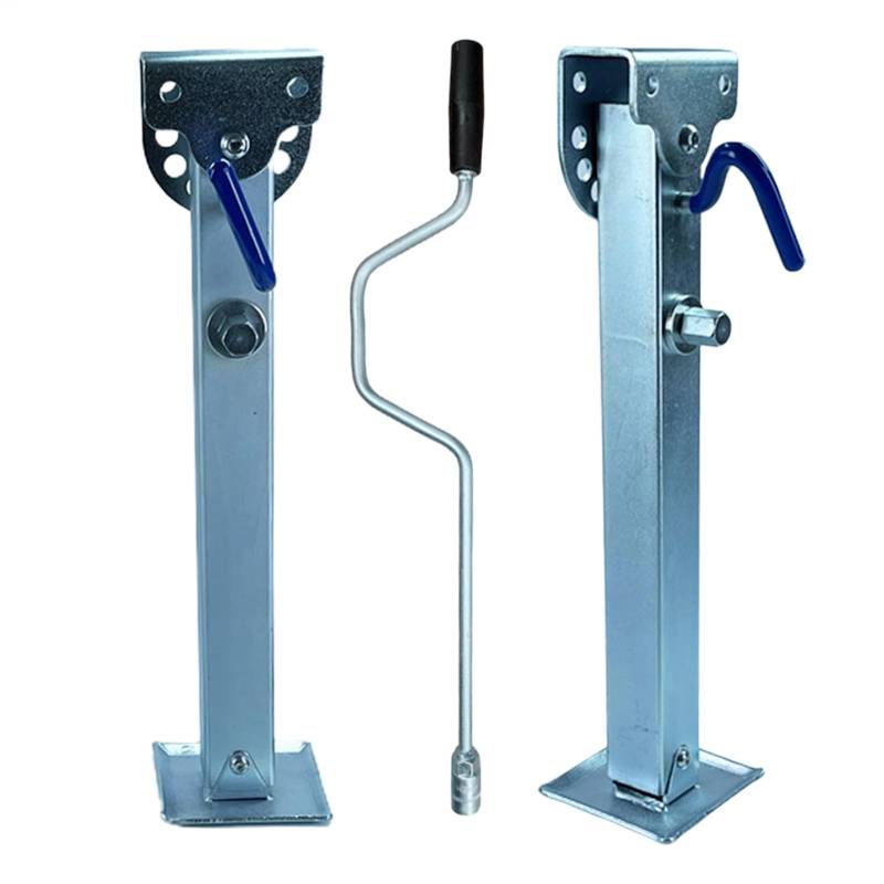 Wagenheber, Anhänger-Stabilisatoren, Treppenstabilisator für Wohnmobile – Teleskop-Wagenheberhalterung für Motorrad – verstellbare Stützbeine für Motorradhalterung, Campingzubehör von Generic
