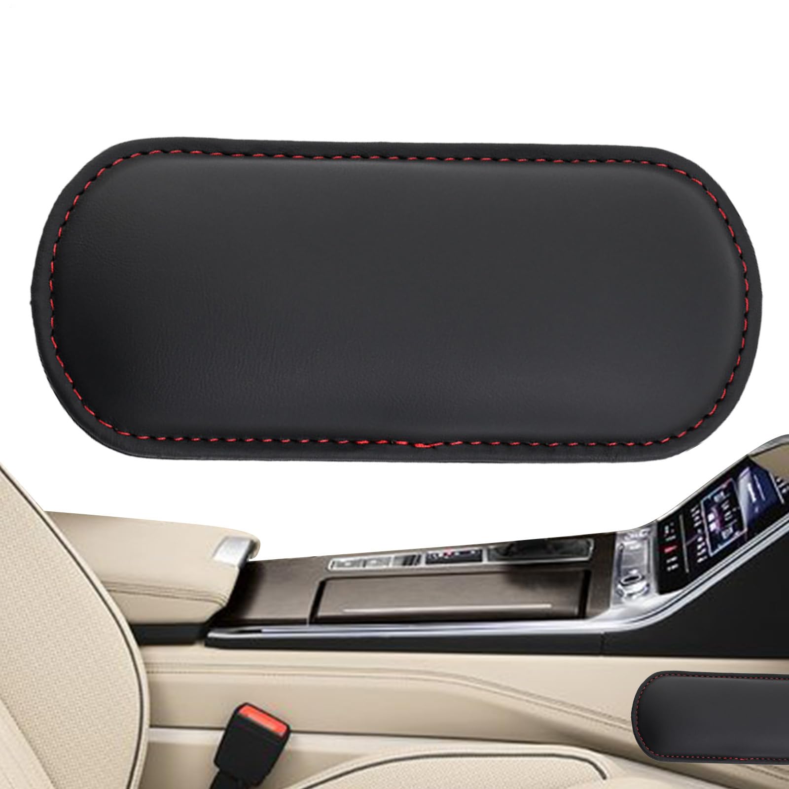 Zentralkonsulabdeckung - 8 Cm Auto Armeepolster | Kissen Für Zentrale Lederarmlehne In Leder Mit Erinnerungsschaum | Universelle Unterstützung Für Den Ellbogen Mit Kleberinstallation Zentralkonsulabdeckung - 8 Cm Auto Armeepolster | Kissen Für Zentrale Lederarmlehne In Leder Mit Erinnerungsschaum | Universelle Unterstützung Für Den Ellbogen Mit Kleberinstallation von Generic