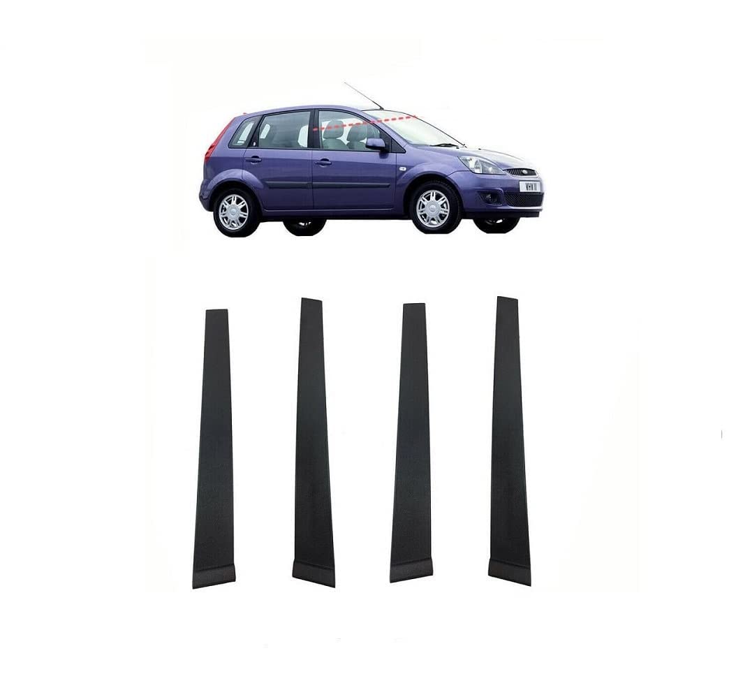 Zierleisten-Set für Türen in der Mitte B für Ford Fiesta MK5, 5-Türer (2001–2008), 4-teilig von Generic
