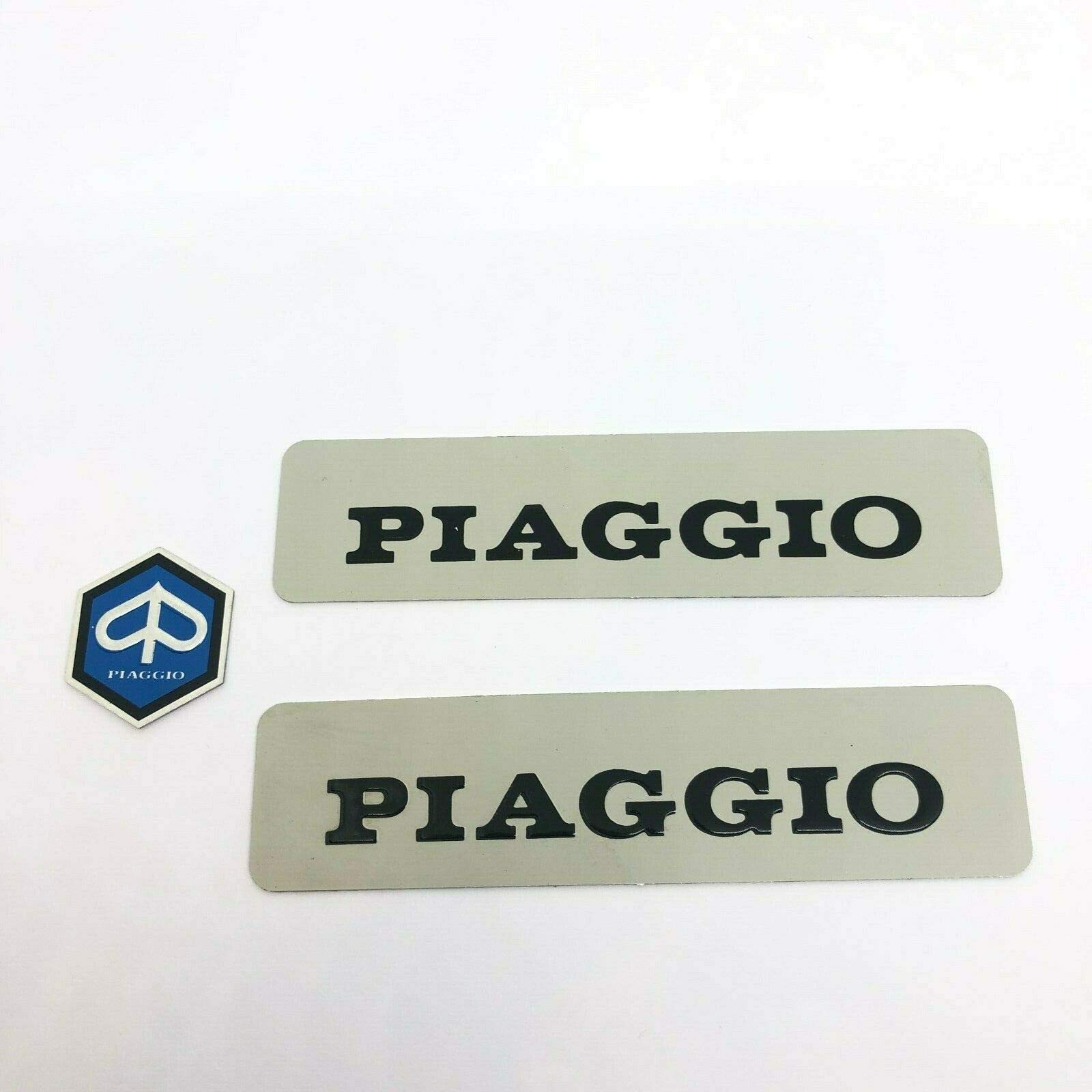 1 Paar Aufkleber aus Metall + Emblem vorne für Ciao PX SC PXV SC SI BRAVO und andere Modelle von Generico