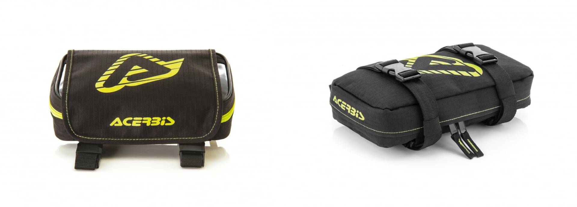 Acerbis Werkzeugtasche für Motorrad Offroad vorne und hinten Kotflügel schwarz neongelb von Generico