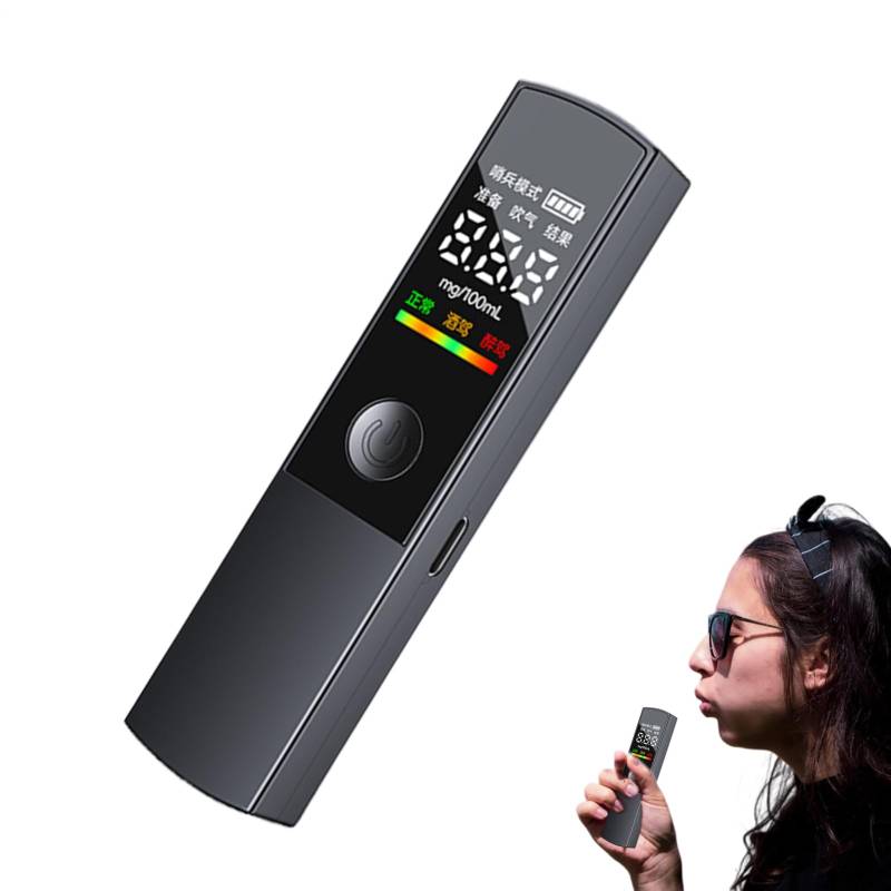 Alkoholtester – Digitaler Alkoholtester für Alkoholtests | Präzise und sichere Erkennung mit intelligentem Zubehör für Zuhause, Autofahren und Sicherheitsüberwachung von Genérico