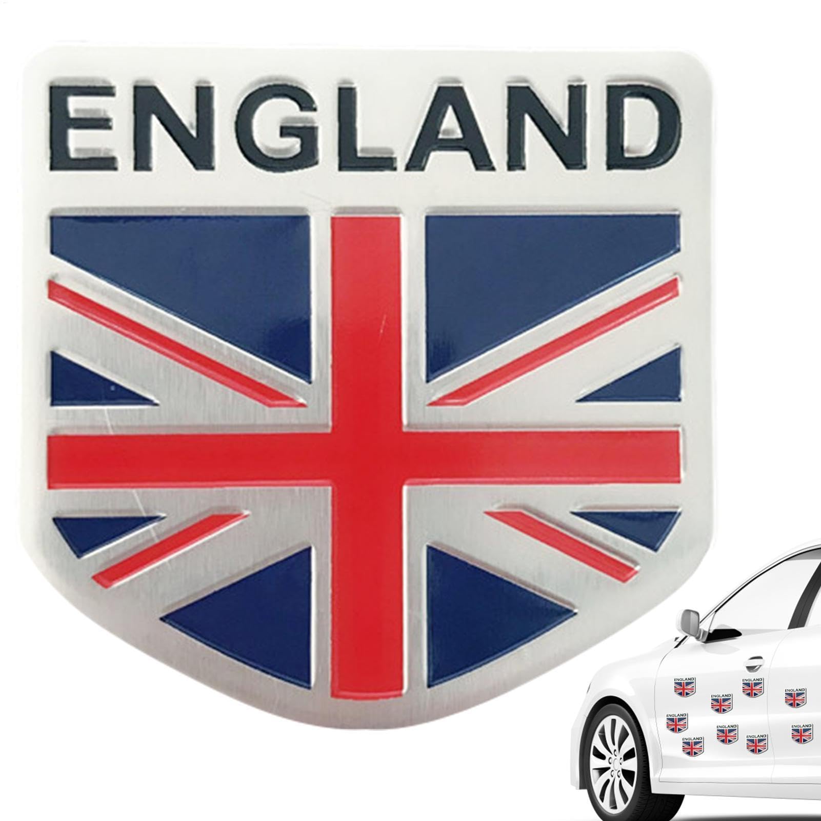 Aufkleber mit britischem Union Jack Emblem – Auto-Emblem mit Union Jack Flagge | Emblem aus Legierung der Flagge von England Großbritannien, Autoemblem der Königin Isa Aufkleber mit britischem Union Jack Emblem – Auto-Emblem mit Union Jack Flagge | Emblem aus Legierung der Flagge von England Großbritannien, Autoemblem der Königin Isa von Genérico