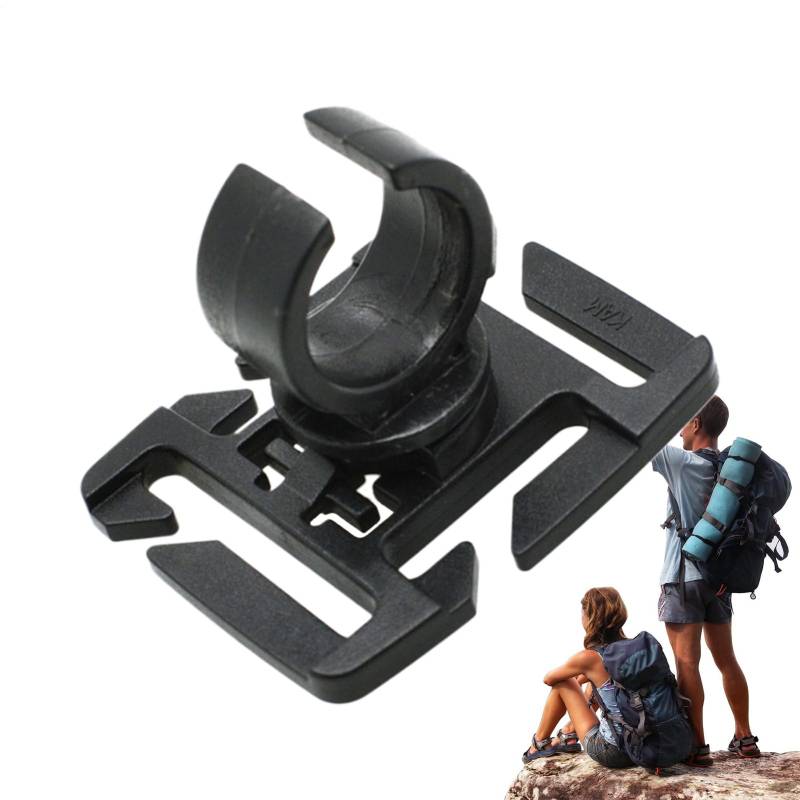 Drehbarer Wasserschlauch-Clip: Trinkschlauchschelle mit Verriegelung, Karabiner-Clip | D-Ring mit Schnellspanner mit Verriegelungskarabiner, Gartenschlauchschelle Paar von Genérico