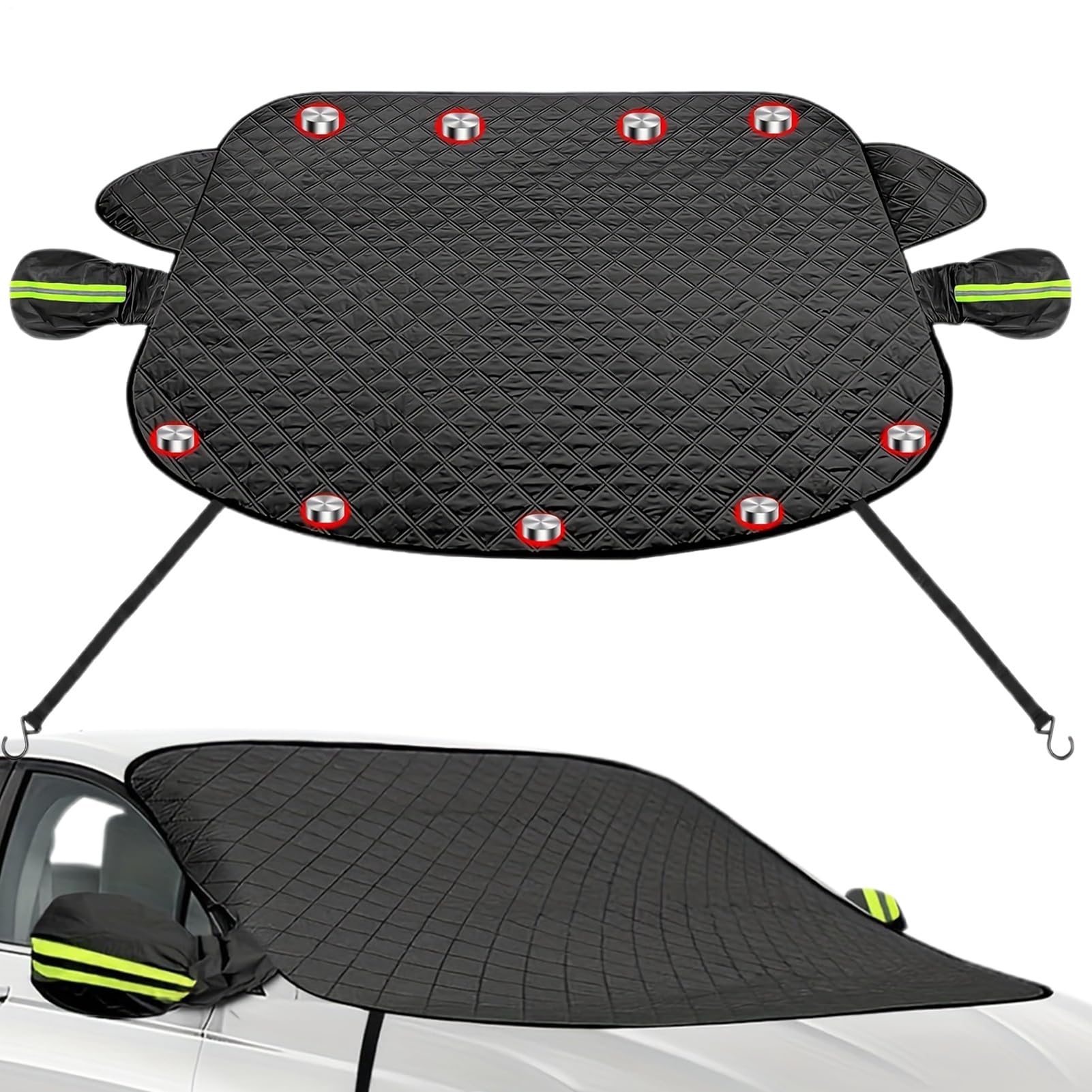 Frostschutz-Windschutzscheibenabdeckung: Windschutzscheibenabdeckungen, Sunshade Block Ice Sunshades Protector | Winds Winters Winters von Wanters extra groß hält Frostschutz-Windschutzscheibenabdeckung: Windschutzscheibenabdeckungen, Sunshade Block Ice Sunshades Protector | Winds Winters Winters von Wanters extra groß hält von Genérico