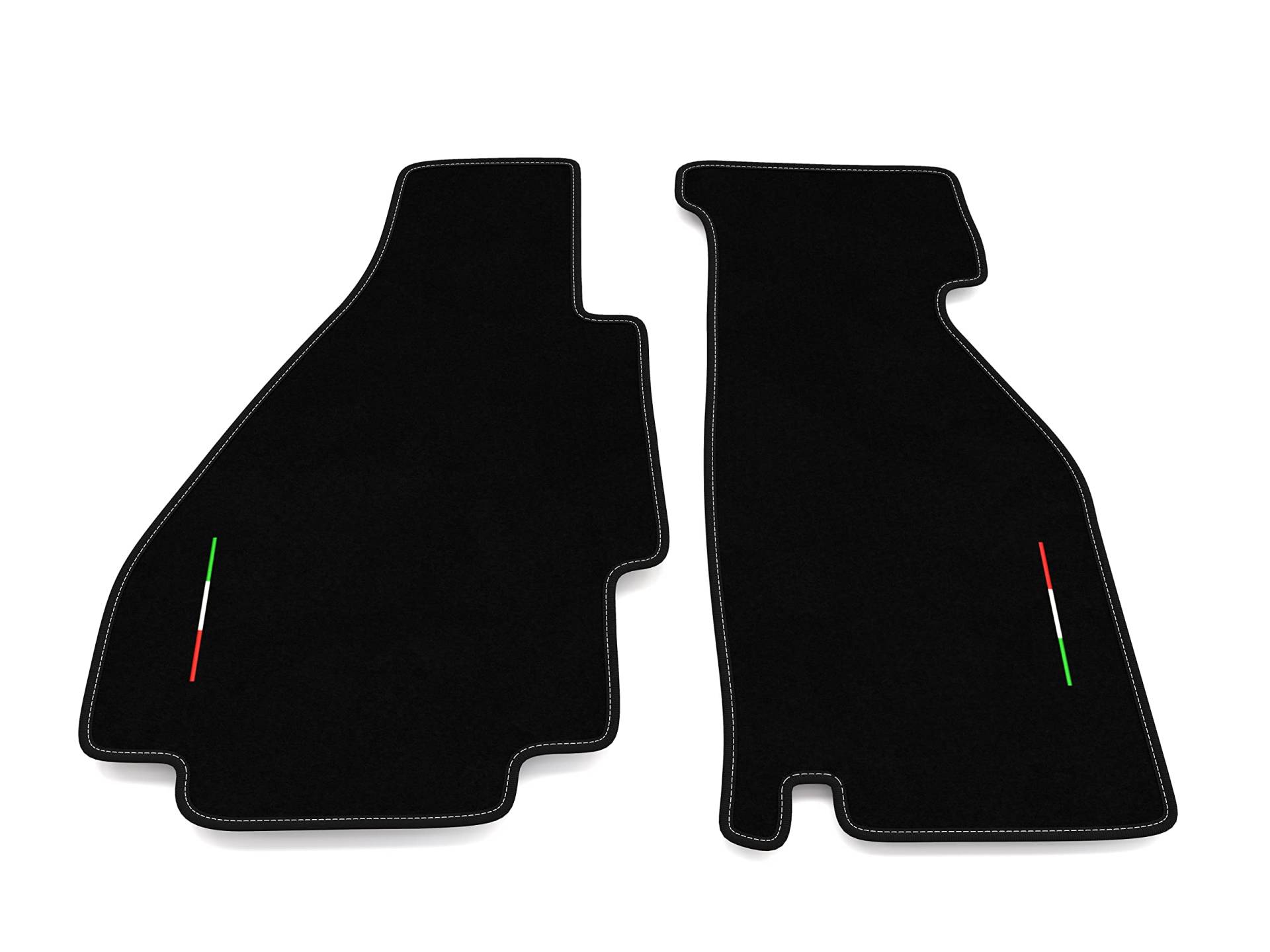 Fußmatten, kompatibel mit Ferrari 208 GTB, Stickerei, Automatten-Set, personalisierbar, Velours-Fußmatten von Generico